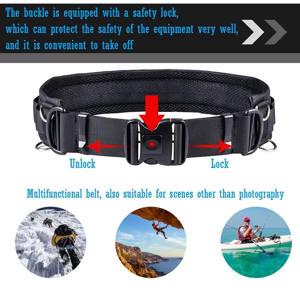 Cinturón Utilitario VisionKids Ajustable 75-100 cm con 8 Anillos D