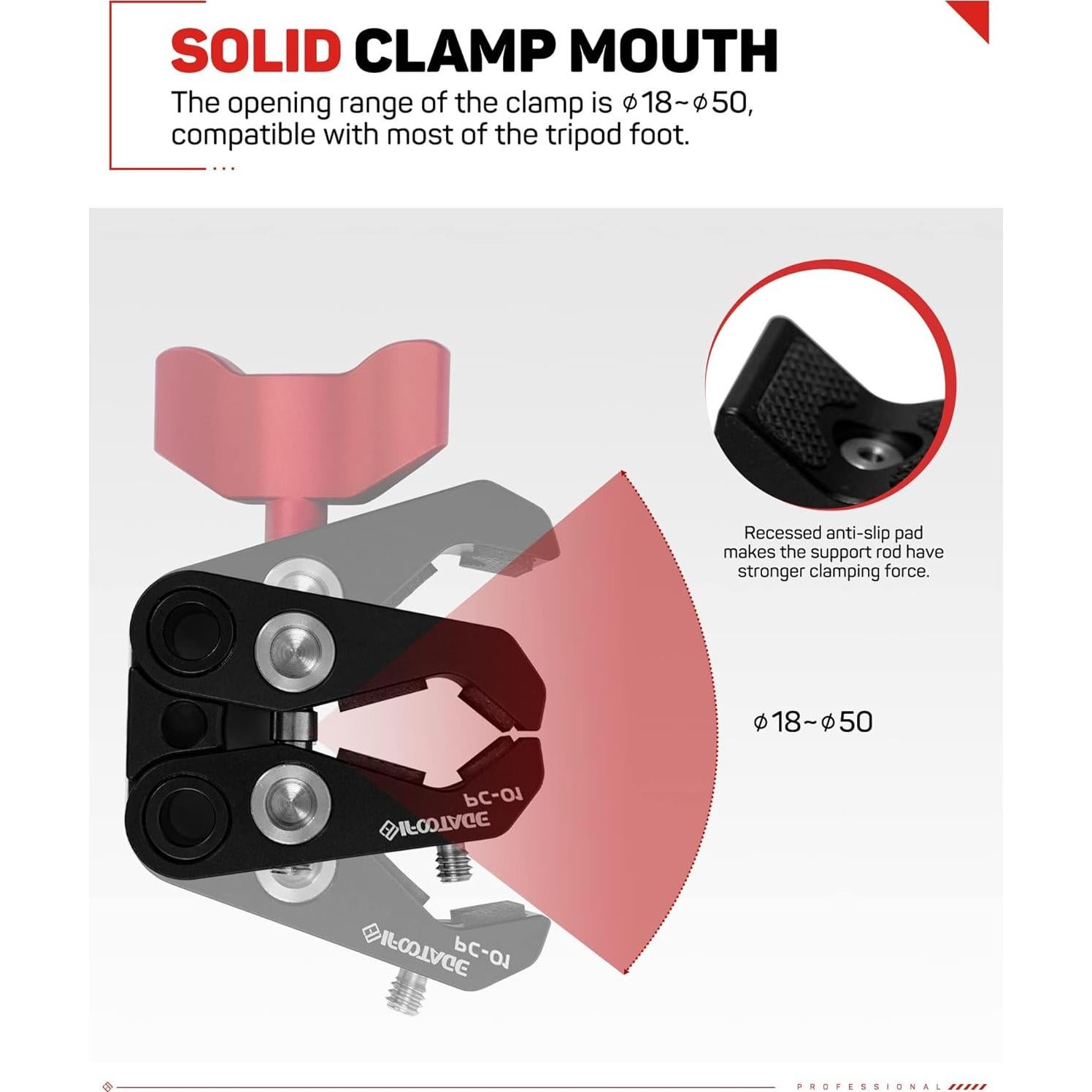 Brazo Mágico IFOOTAGE 18 cm con Abrazadera para Cámara