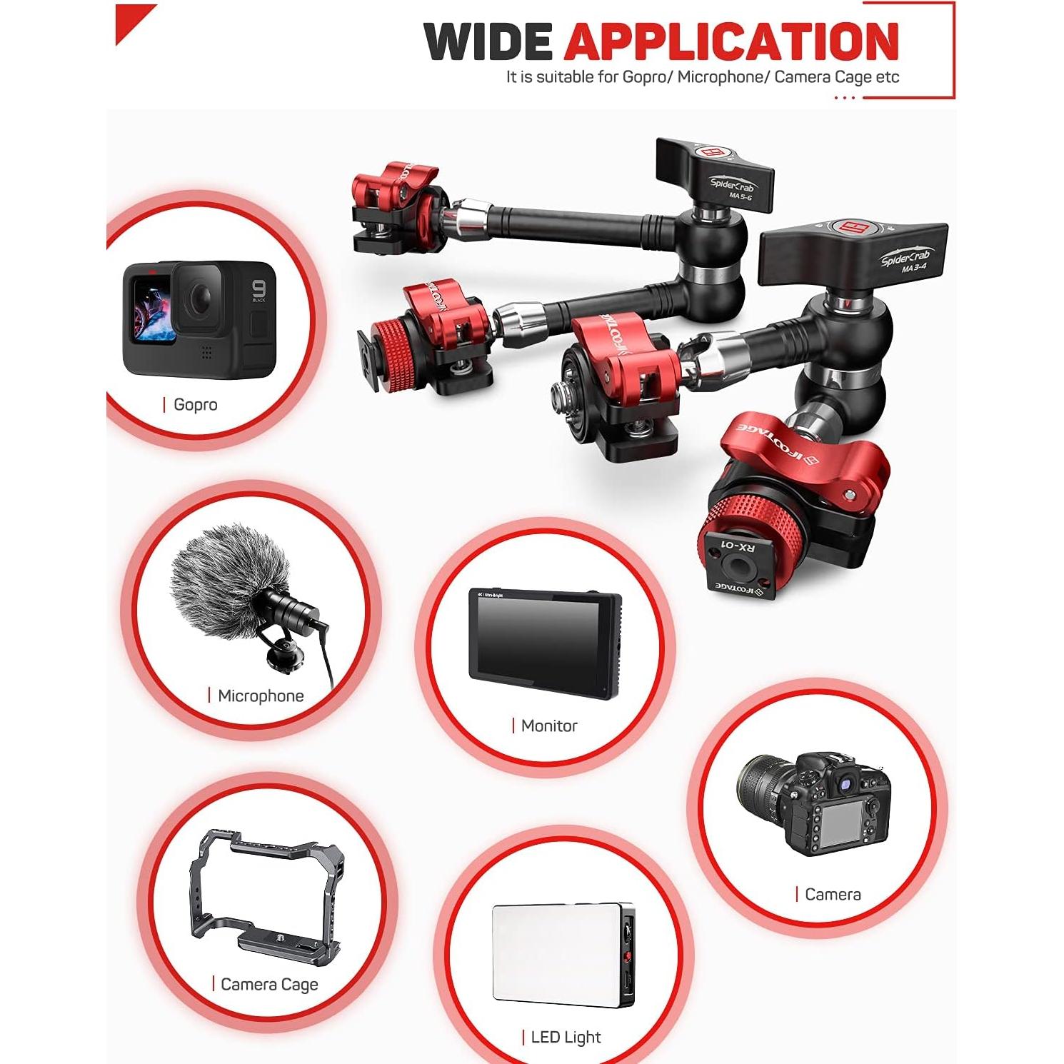 Brazo Mágico IFOOTAGE 28cm con Abrazadera para Cámara