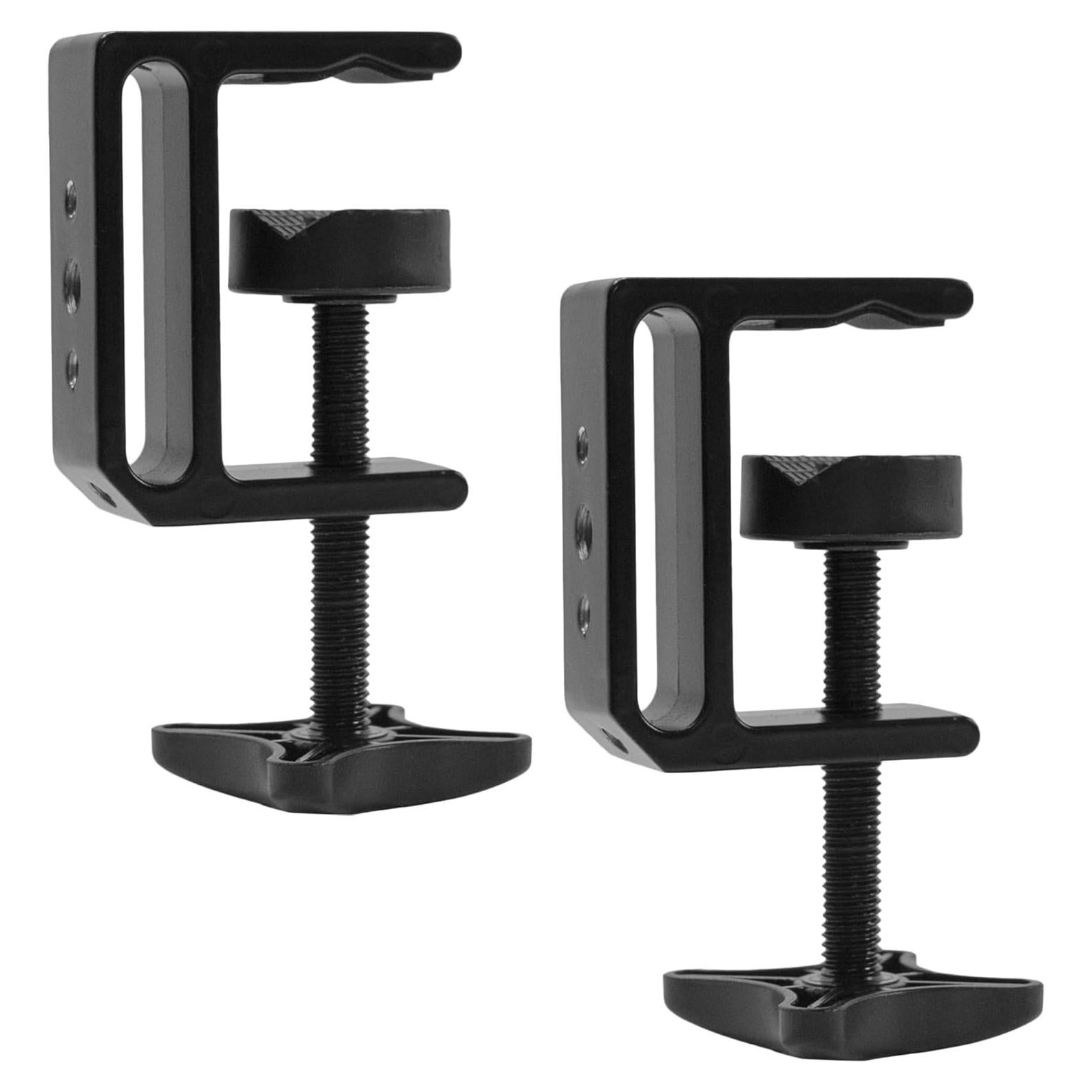 Abrazaderas en C VIVO para Mesa 2 Paquete Aluminio Negro