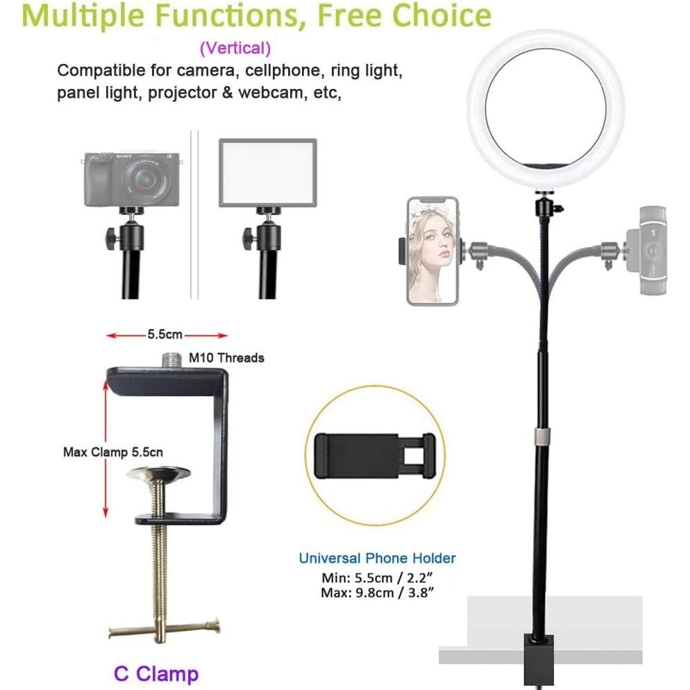 Soporte de Mesa Ajustable Etubby para Cámara y Teléfono 35-80cm
