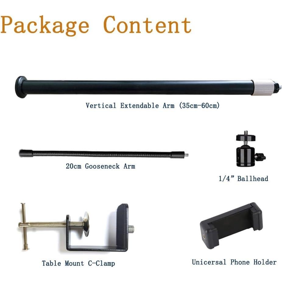 Soporte de Mesa Ajustable Etubby para Cámara y Teléfono 35-80cm