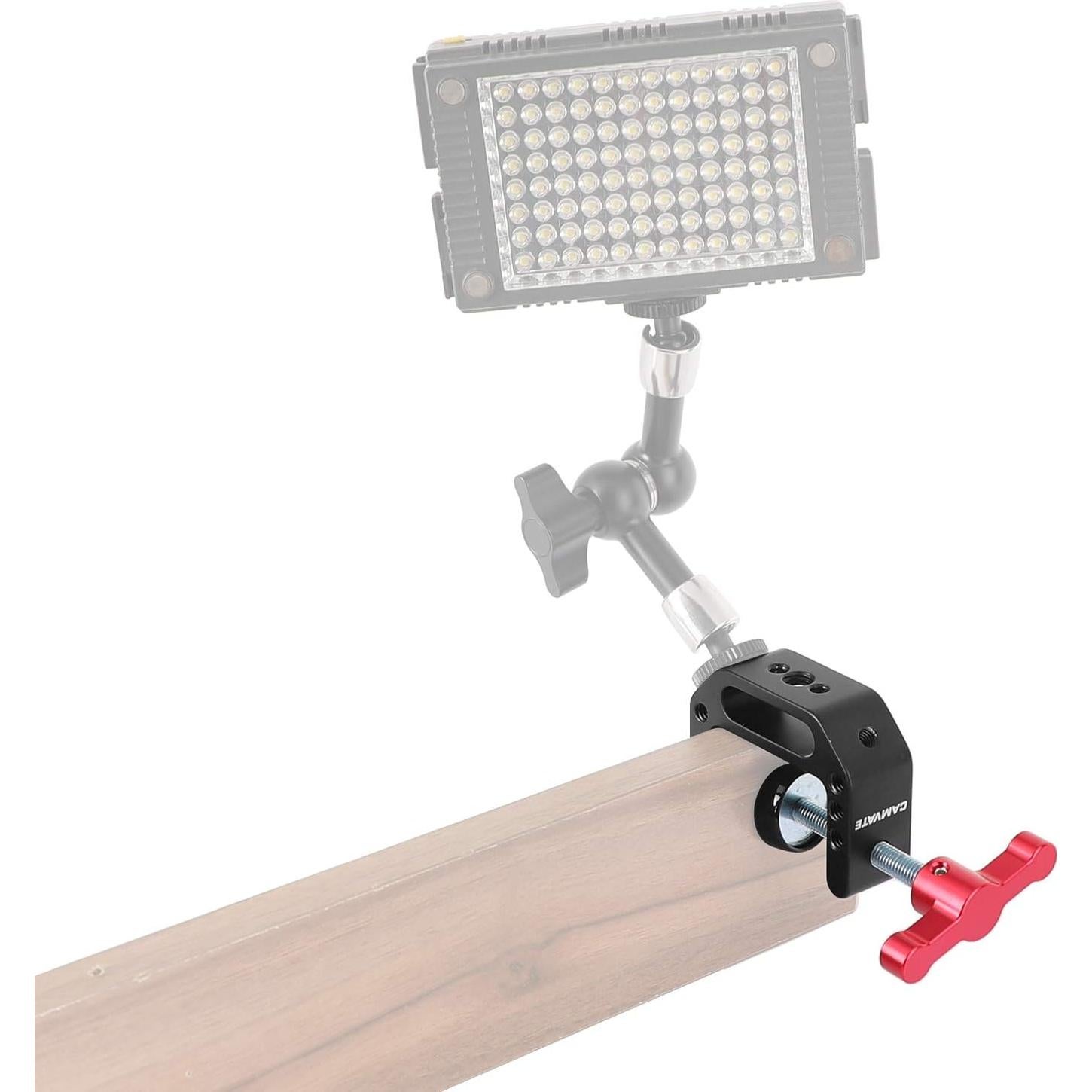 C-Clamp Universal CAMVATE Rojo para Monitor de Cámara
