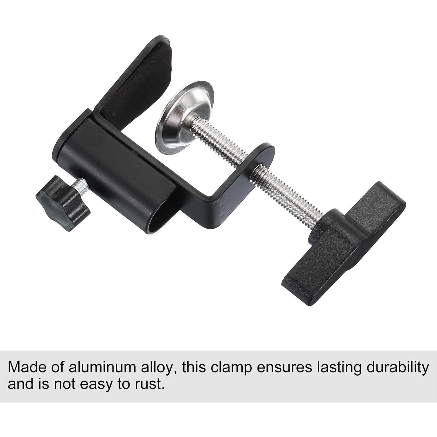 Abrazadera de Escritorio PATIKIL 2 Pcs Ajustable Negro