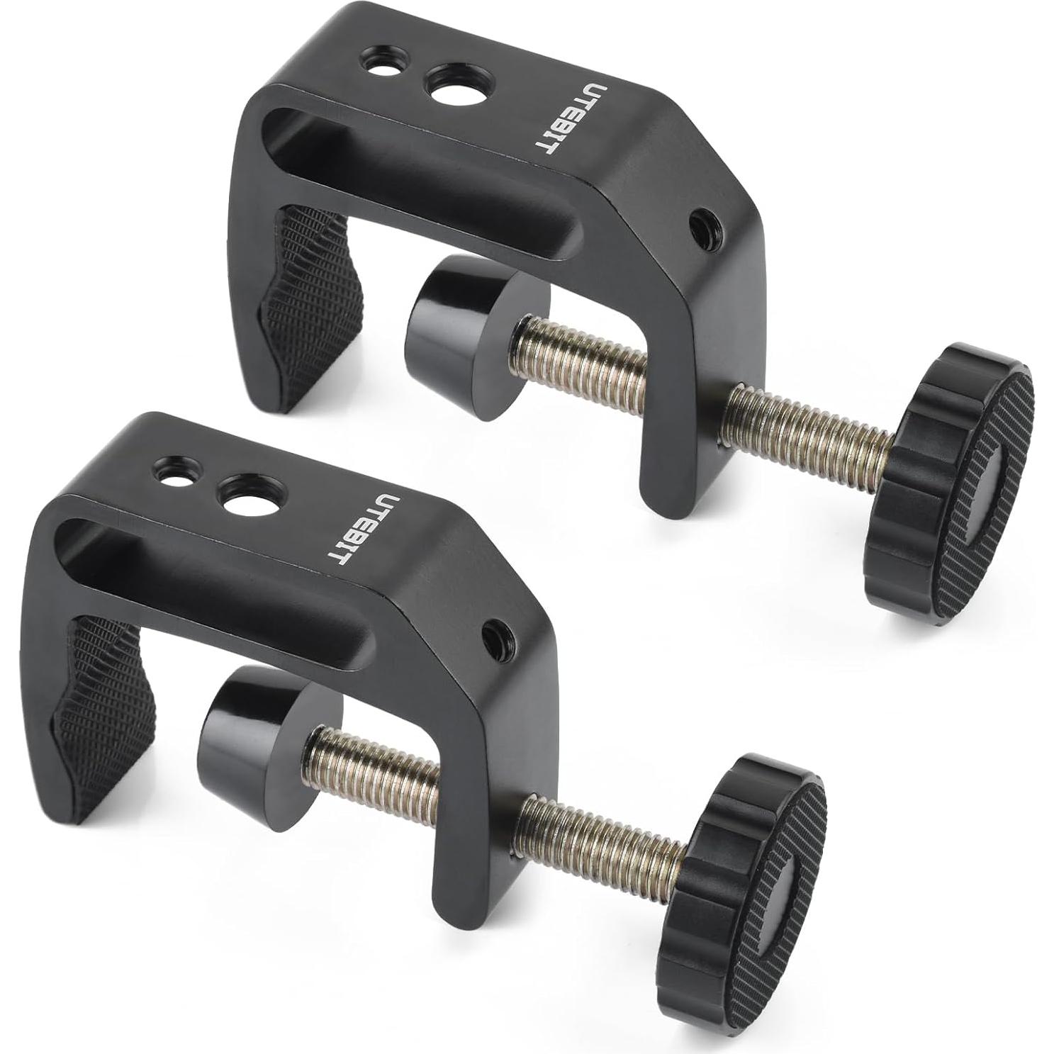 Abrazaderas C UTEBIT 2 Paquete Aluminio Ajustables 0-45mm