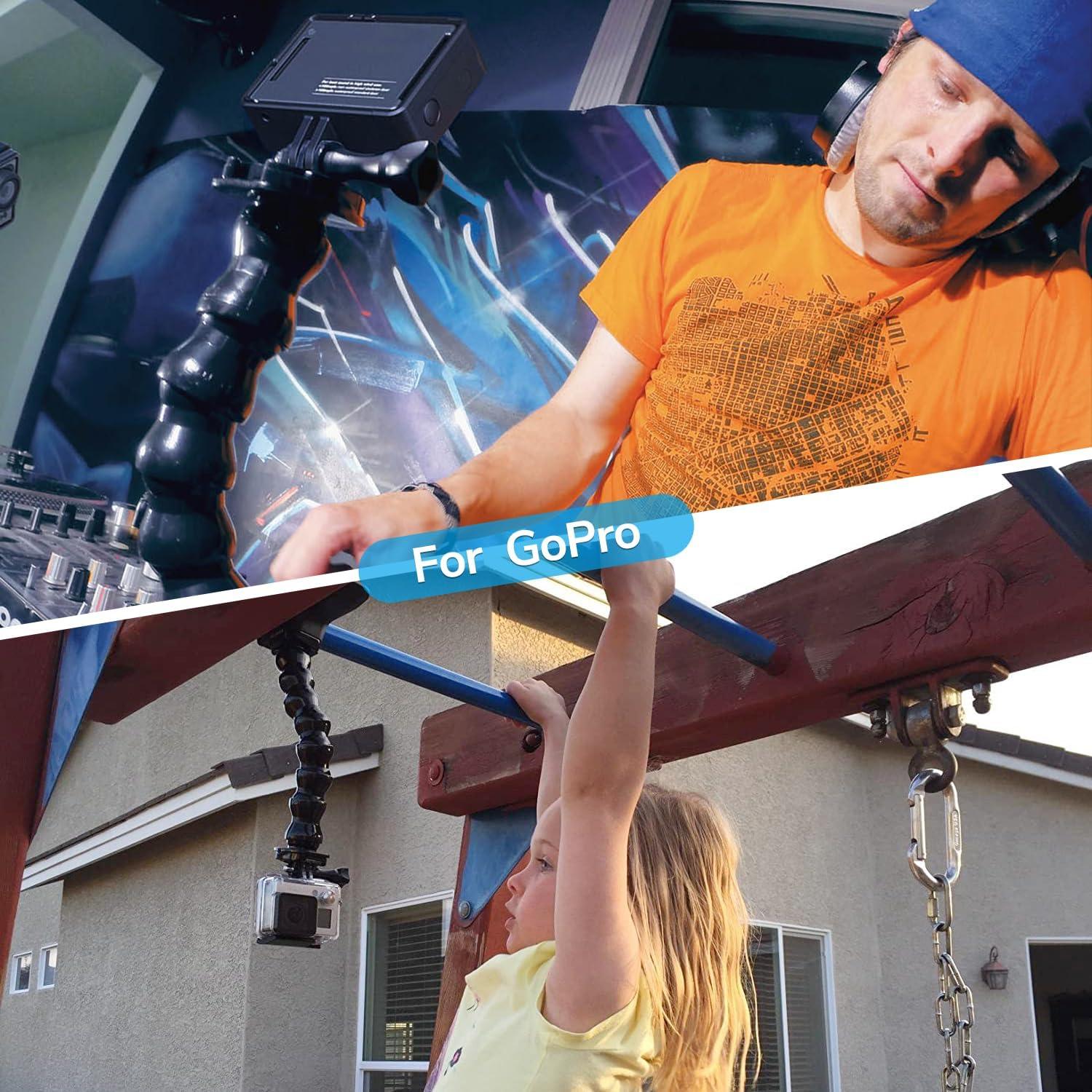 Soporte de Teléfono Gooseneck Sametop Ajustable 4-7" Negro