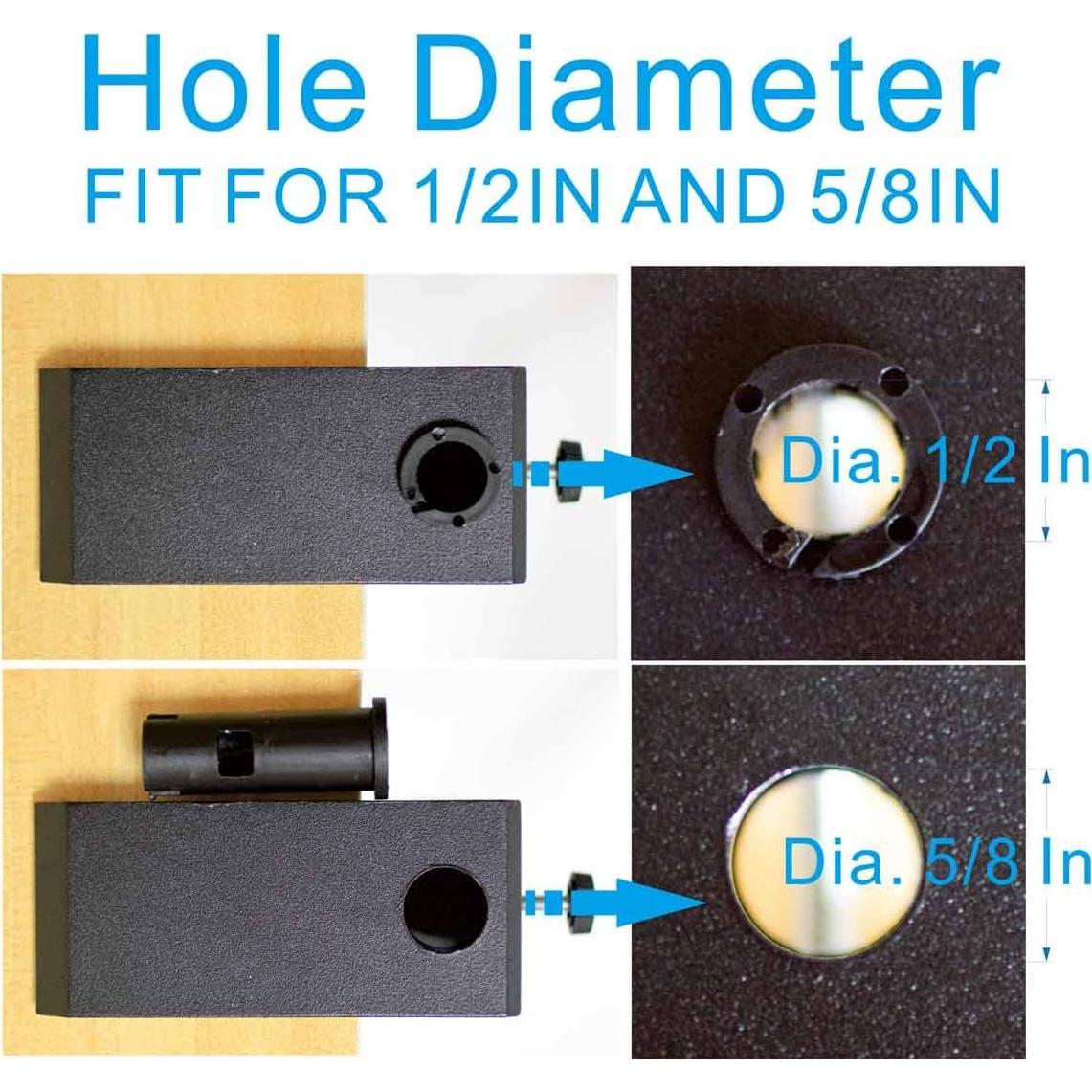 Abrazadera C Pesada MeetRade para Lámpara de Escritorio Negra