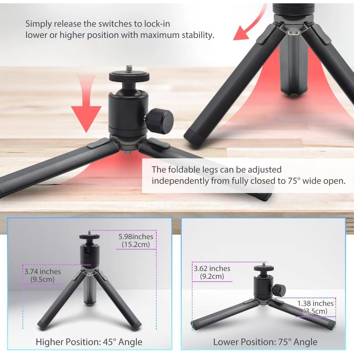 Soporte de Monitor Portátil Kado Tripode Metal 360° Ajustable