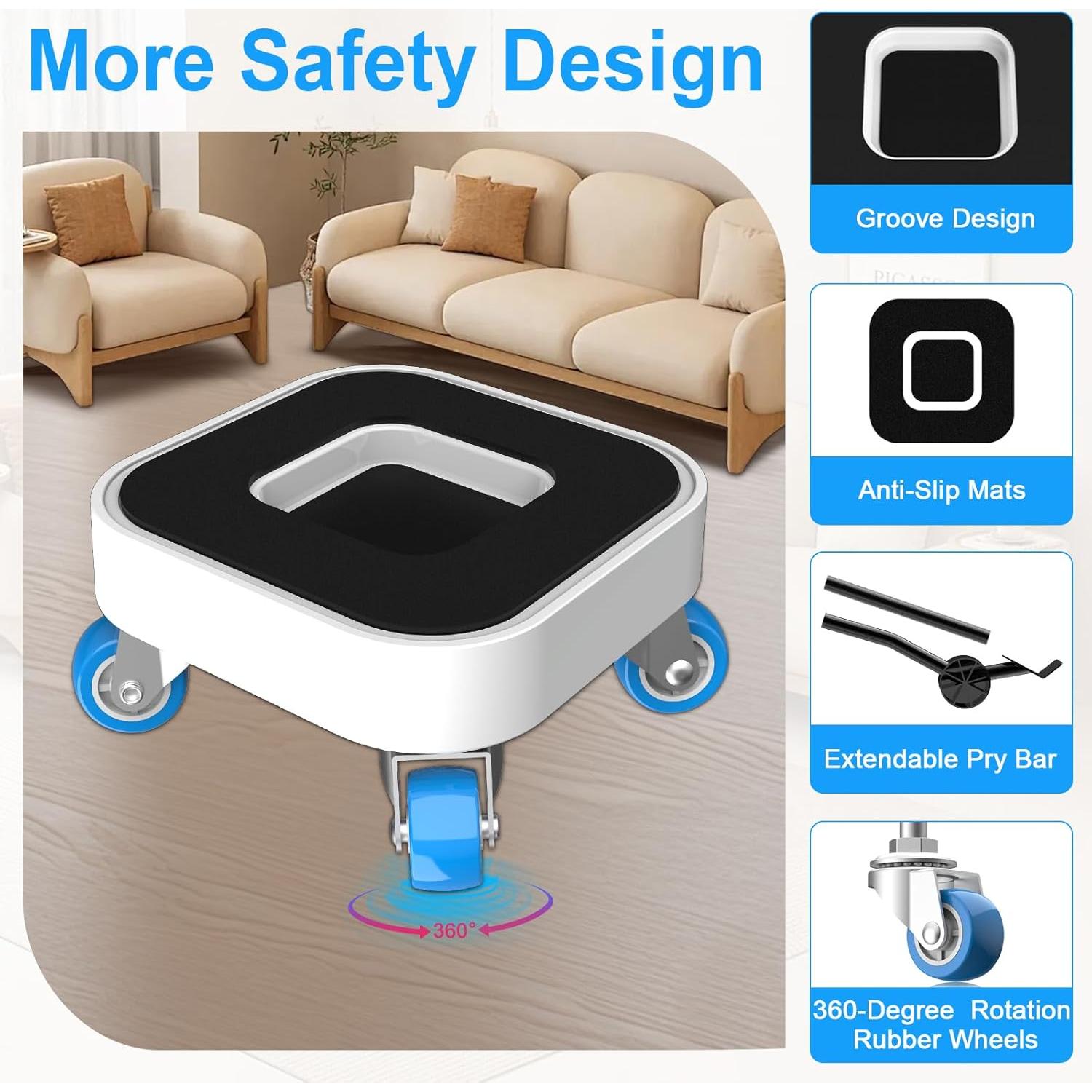 Deslizador de Muebles KISSCORE con Ruedas 340kg - Juego de Herramientas