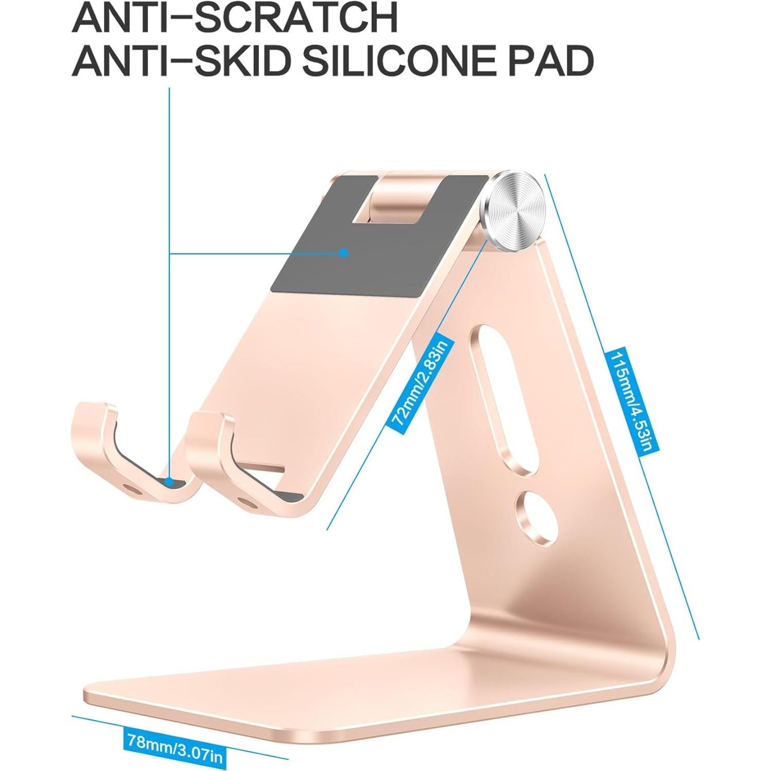 Soporte Ajustable para Teléfono OMOTON C2 Aluminio Dorado