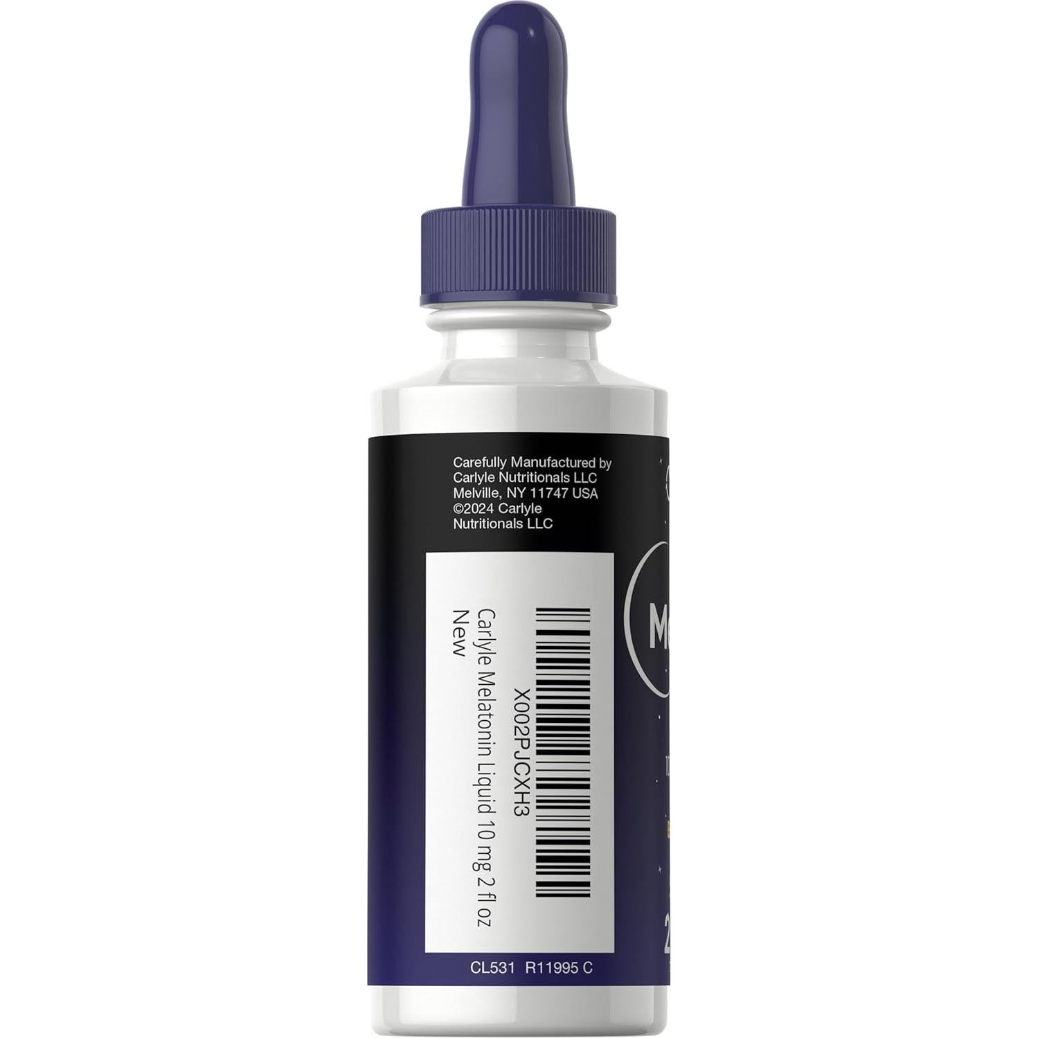 Melatonina Líquida 10mg Carlyle 60ml Sabor Baya Vegetariana