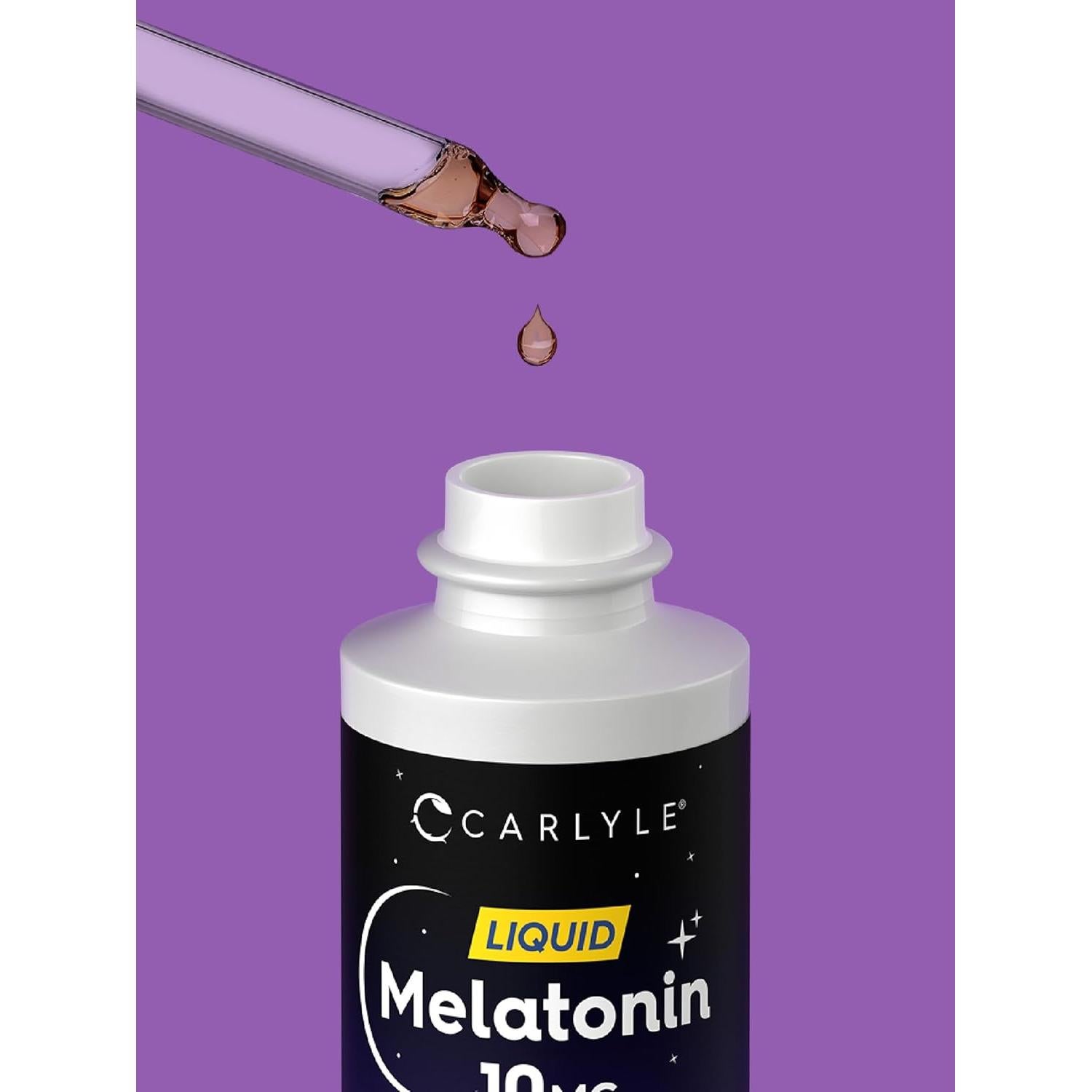 Melatonina Líquida 10mg Carlyle 60ml Sabor Baya Vegetariana