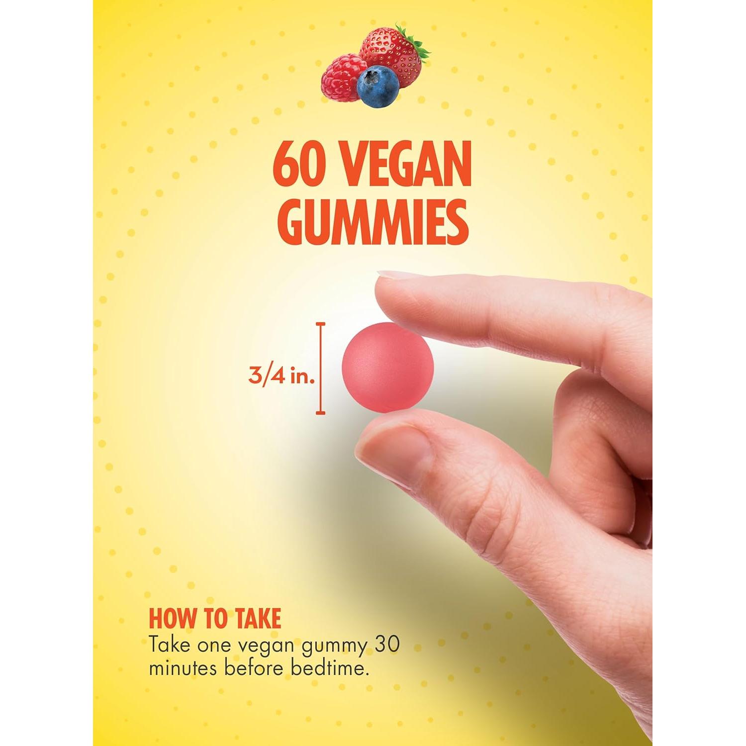 Gomitas de Melatonina Sundance 5mg - 60 Unidades Sabor Frutas