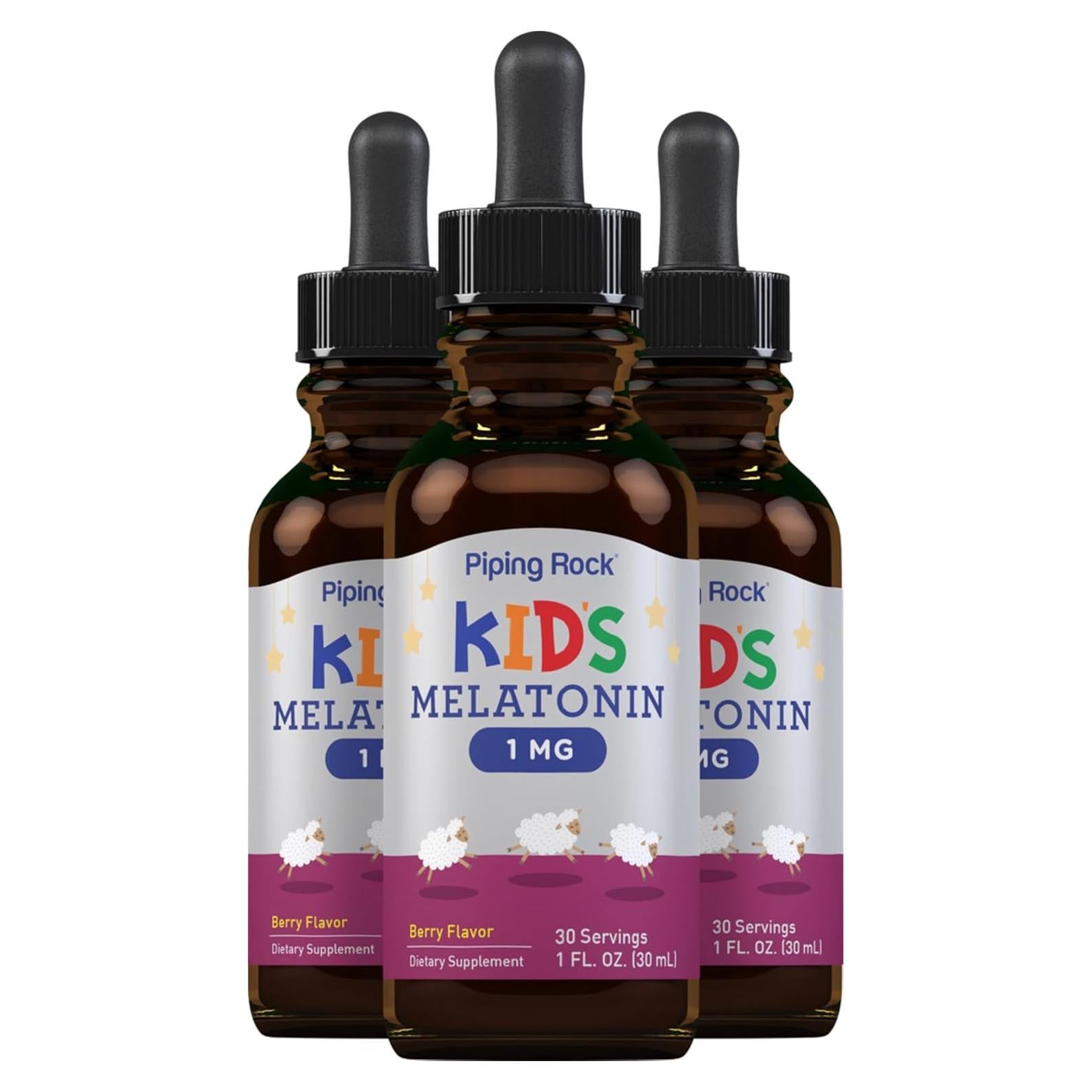 Melatonina Líquida para Niños Piping Rock 30 ml Sabor Baya