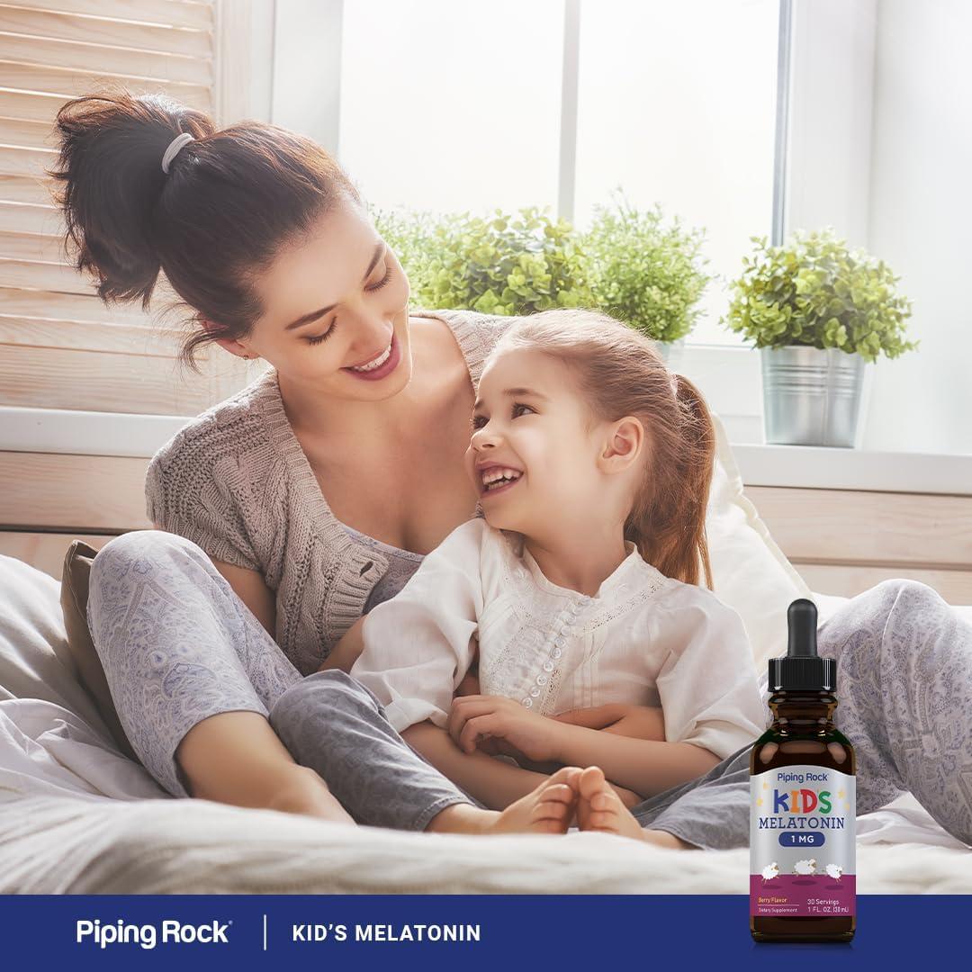 Melatonina Líquida para Niños Piping Rock 30 ml Sabor Baya