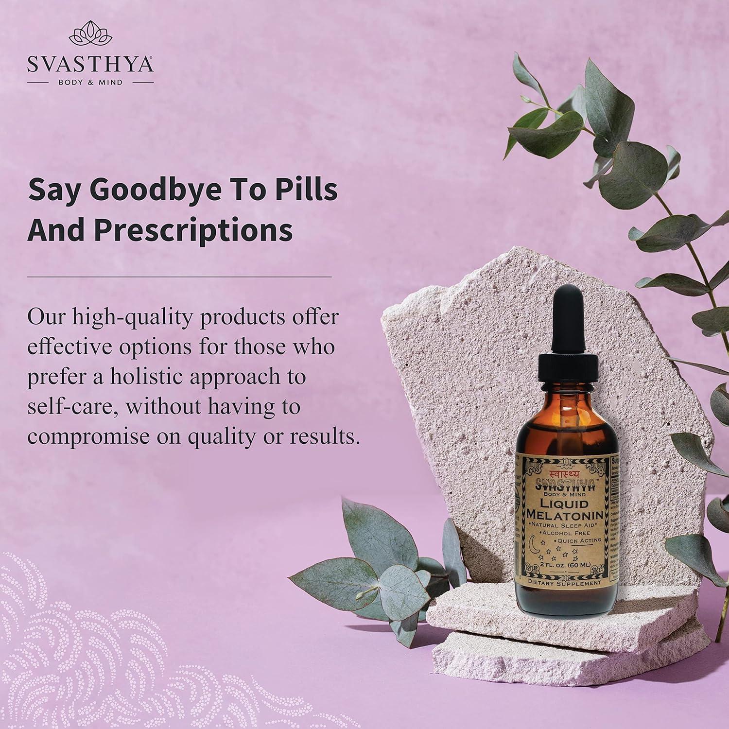 Suplemento Líquido de Melatonina Natural Svasthya 56.7g