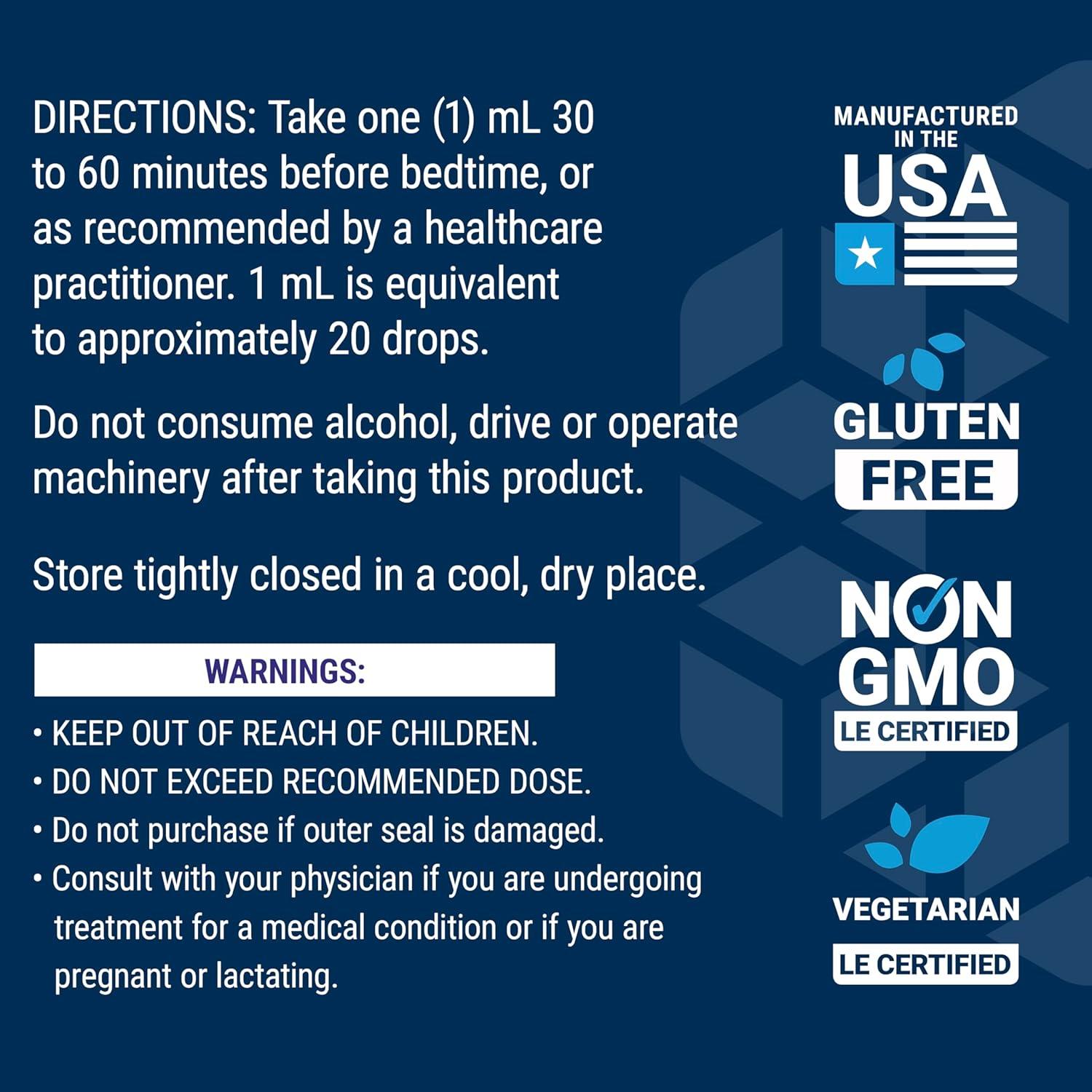 Suplemento de Melatonina Líquida Life Extension 3 mg - 59 ml