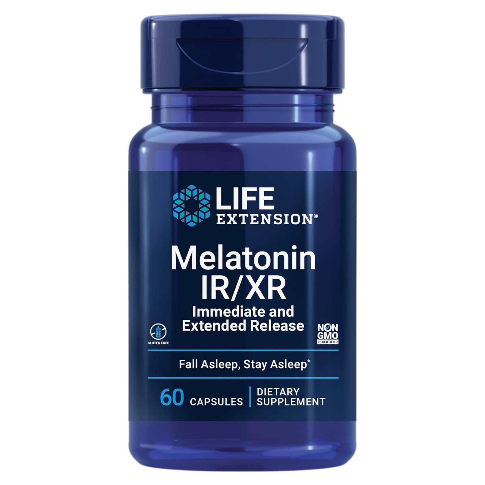 Melatonina Life Extension 1.5 mg 60 cápsulas liberación controlada