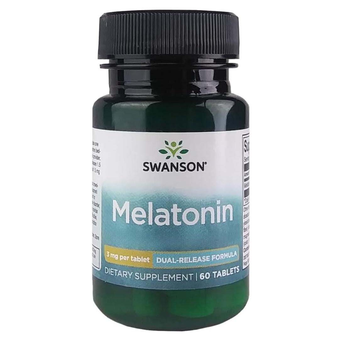 Suplemento de Melatonina Dual Swanson 3mg - 60 Tabletas