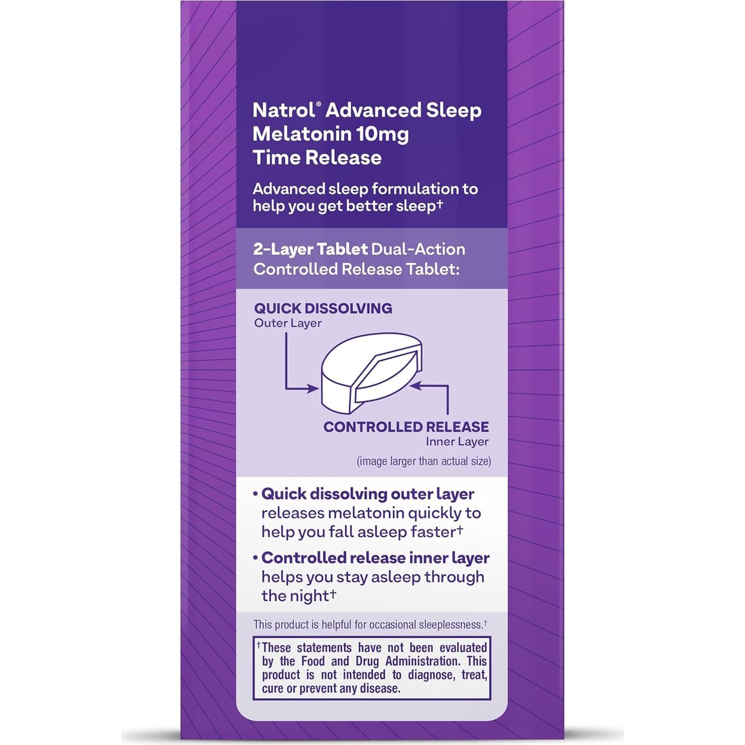 Natrol Melatonina 10mg Liberación Prolongada 100 Tabletas