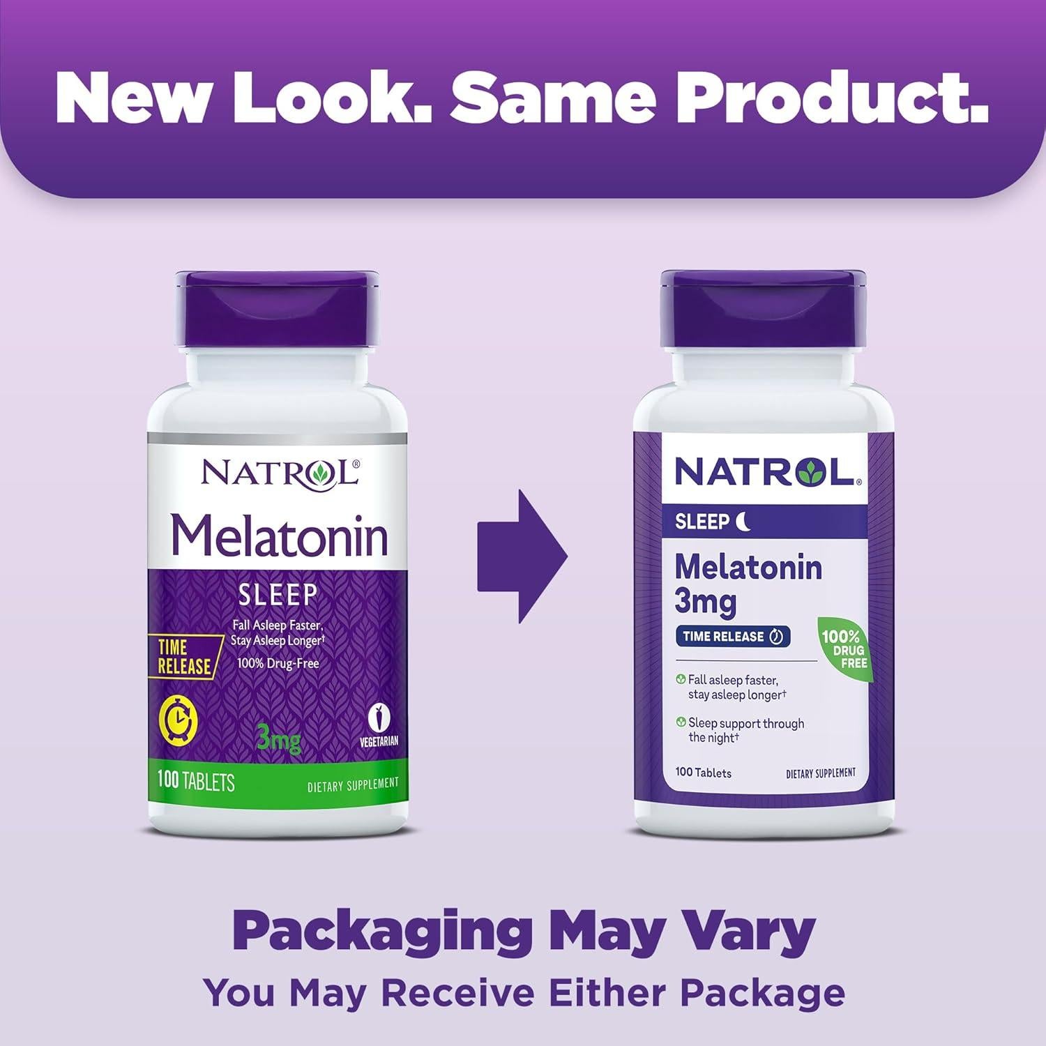 Natrol Melatonina 3 mg Liberación Prolongada 100 Tabletas