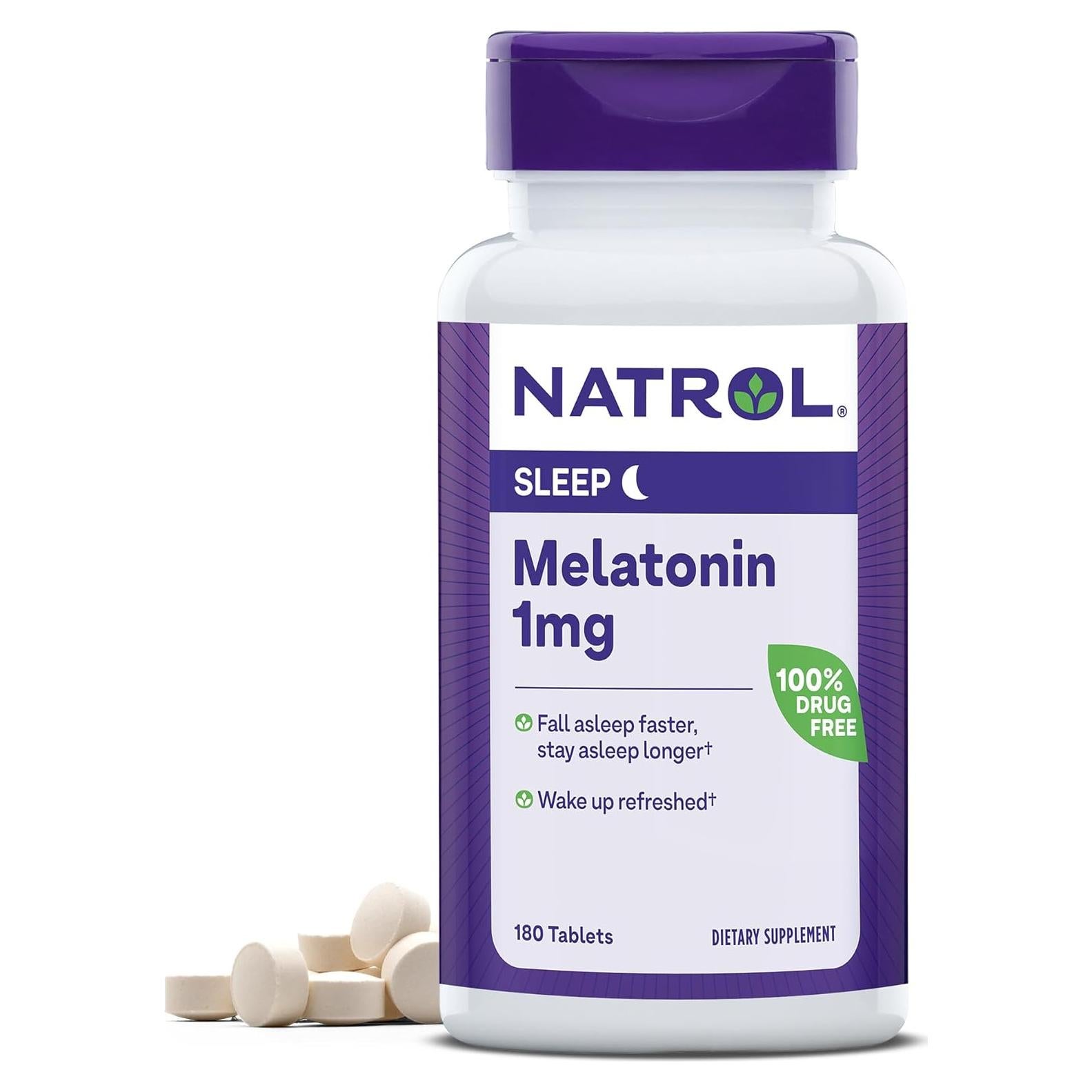 Tabletas de Melatonina Natrol 1 mg - 180 tabletas