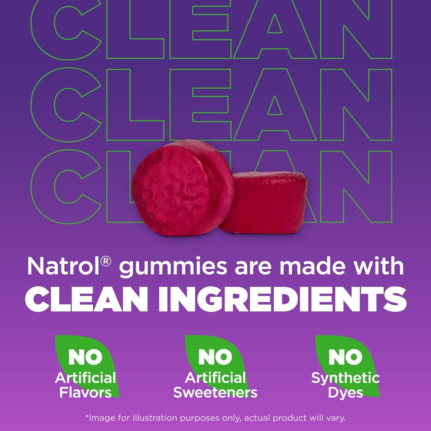 Gomitas de Melatonina Natrol 10mg 80 unidades Sabor Arándano