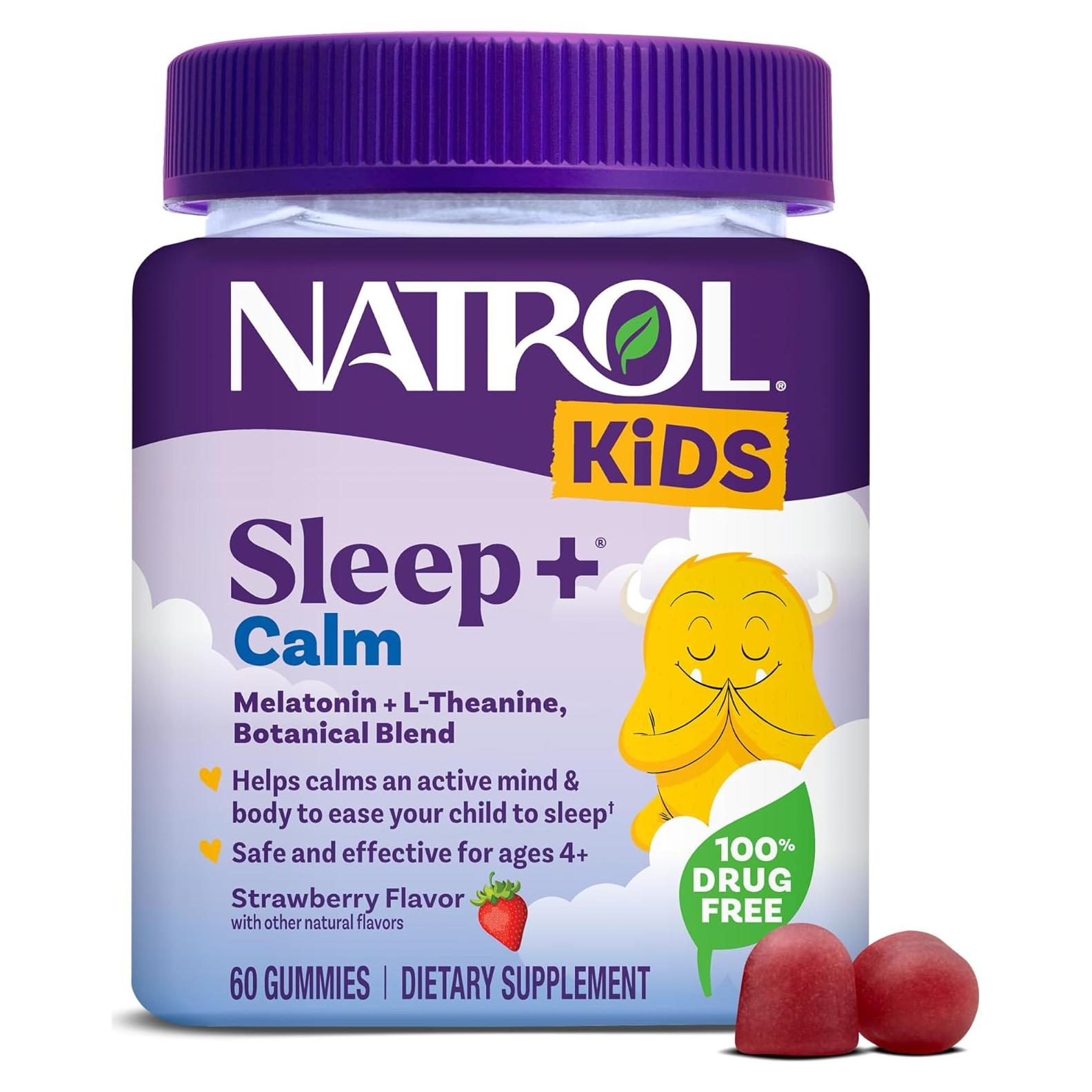 Gominolas Natrol Kids Sleep+ Calm 60 Unidades Melatonina Fresa