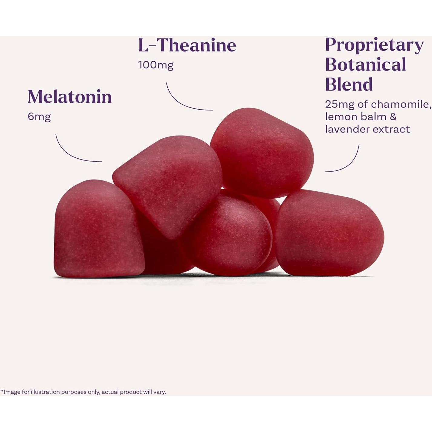 Gomitas de Melatonina Natrol Sleep+ Calm 60 unidades Sabor Fresa