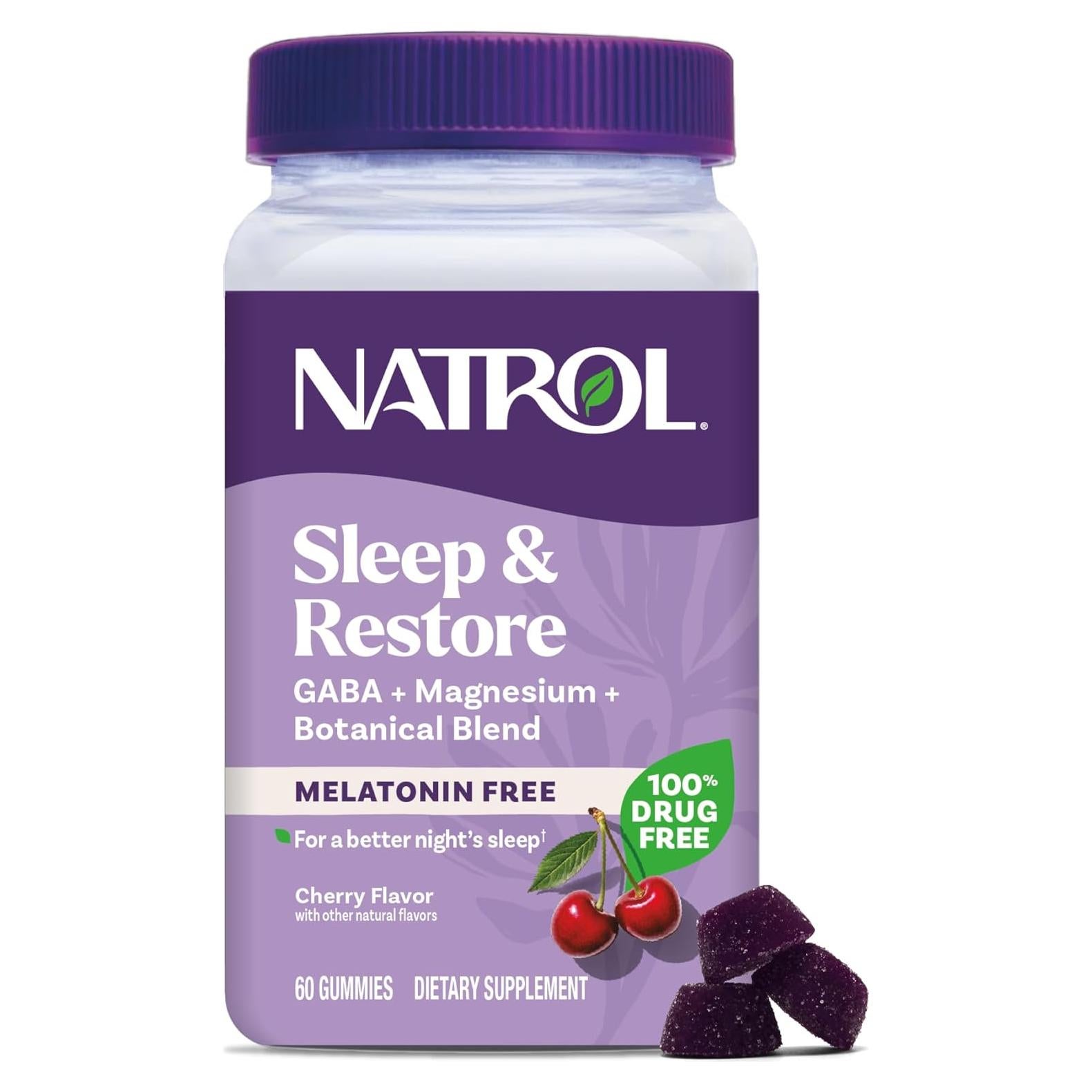 Gominolas de Glicinato de Magnesio Natrol 30 Días Sin Melatonina