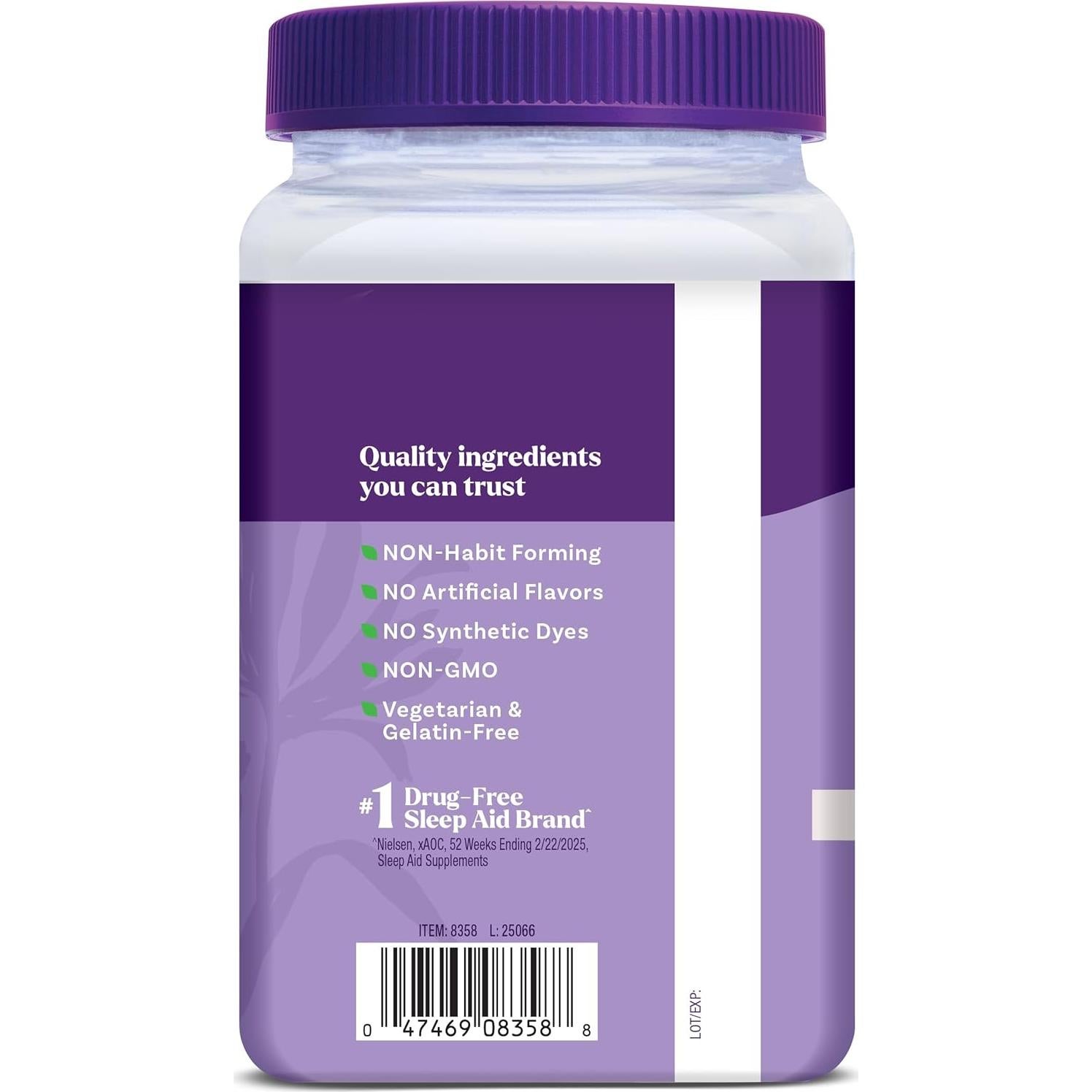 Gominolas de Glicinato de Magnesio Natrol 30 Días Sin Melatonina