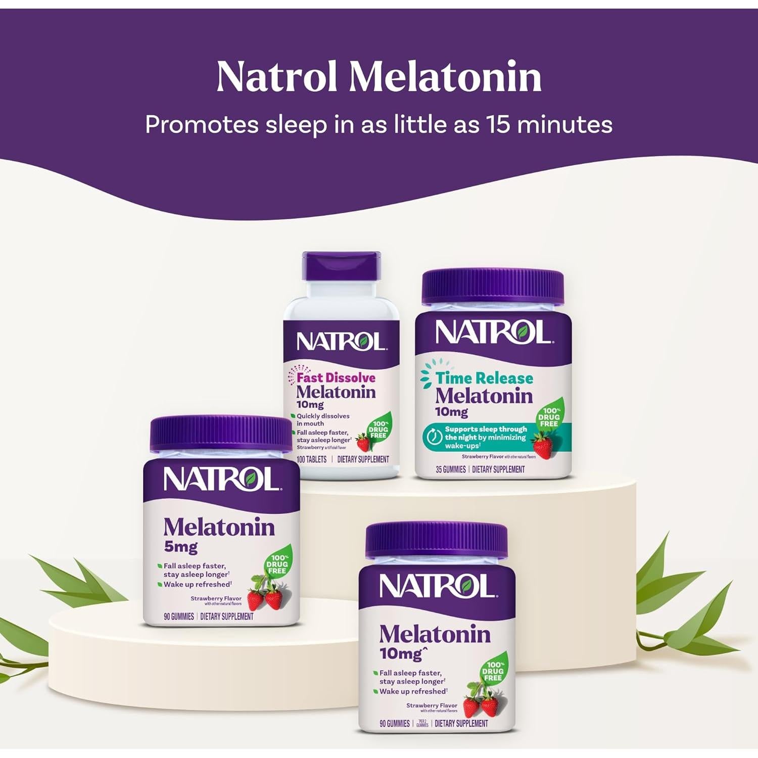 Natrol Melatonina 5 mg Liberación Prolongada 100 Tabletas