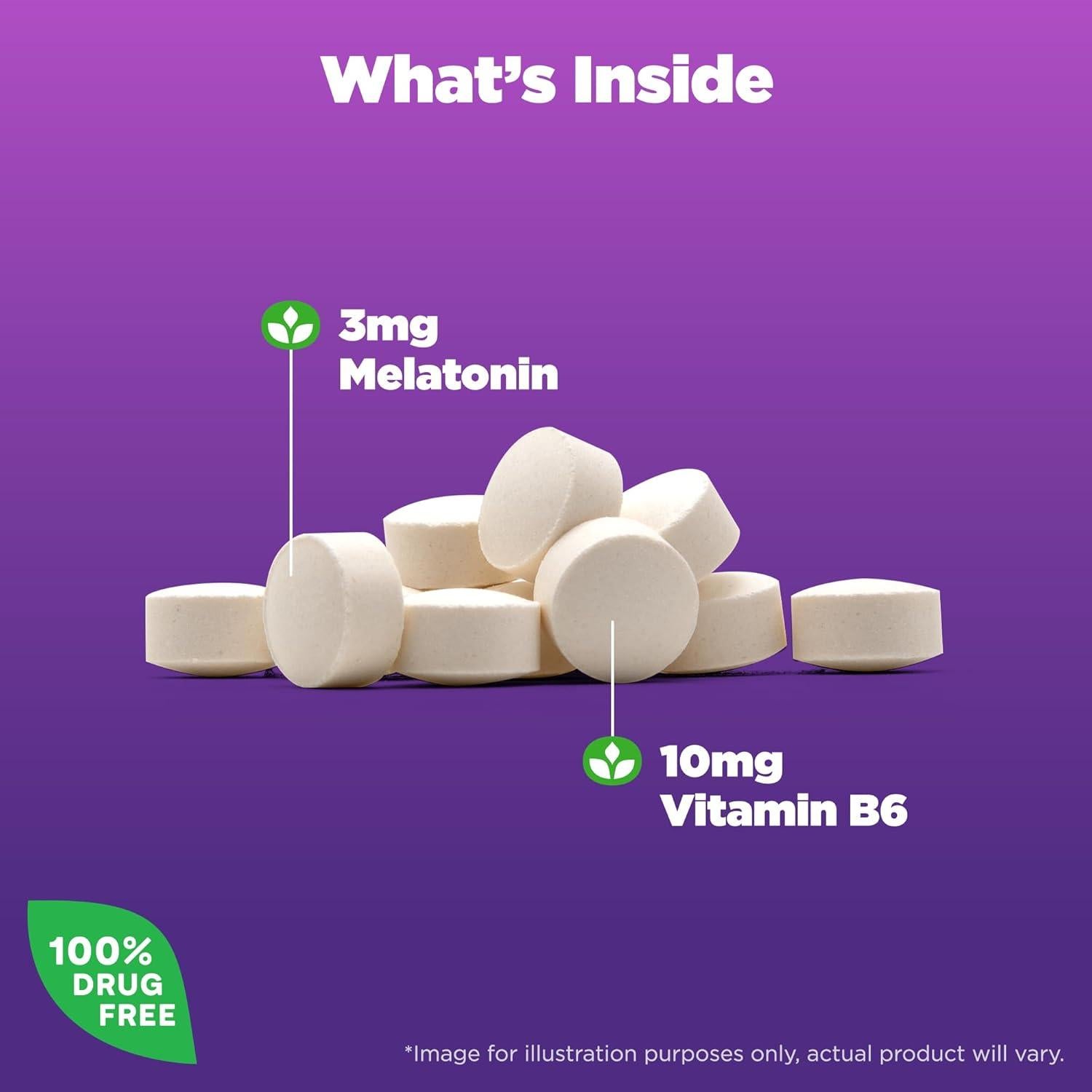 Natrol Melatonina 3 mg - Suplemento para Dormir 60 Tabletas