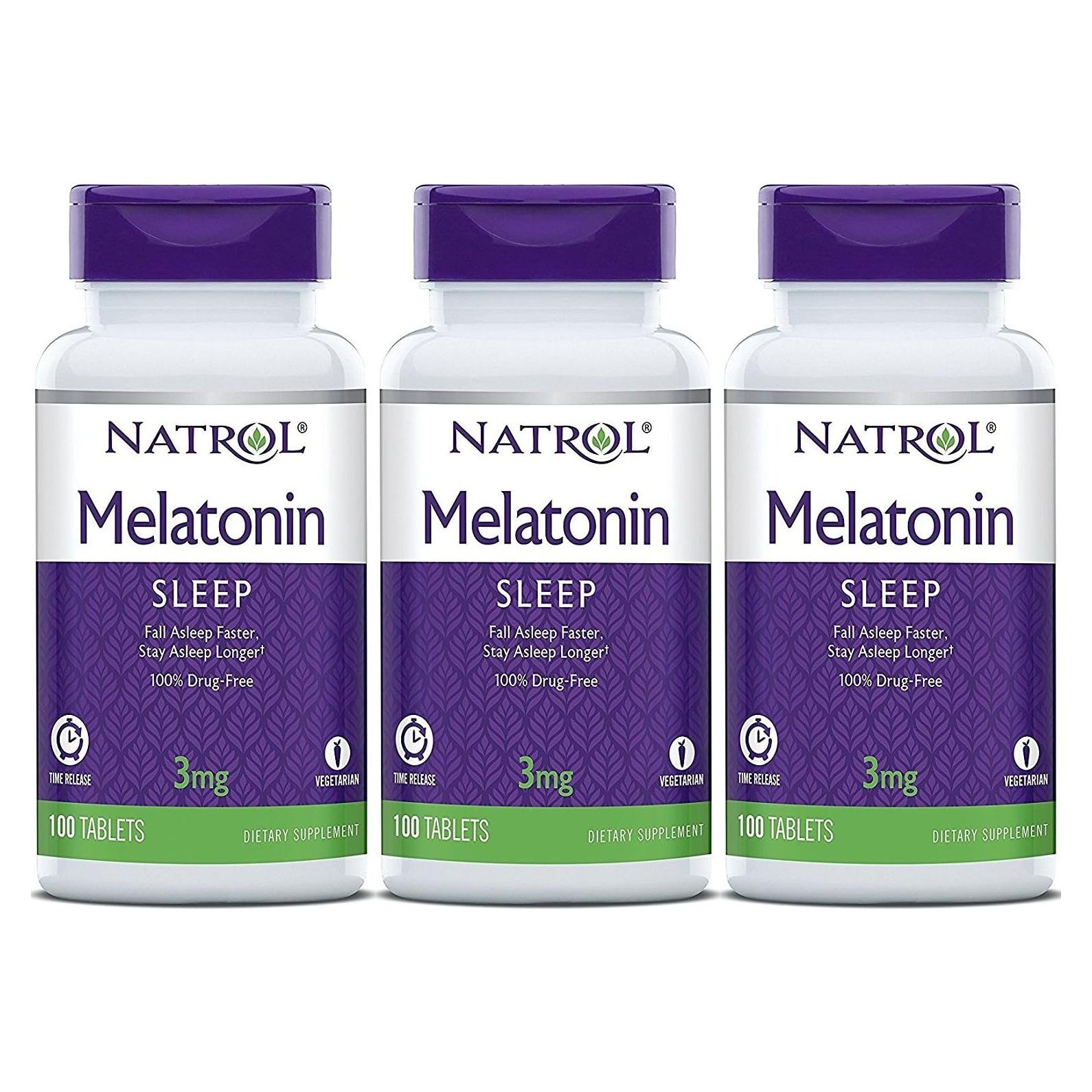 Tabletas de melatonina Natrol 10 mg, 300 unidades, liberación controlada