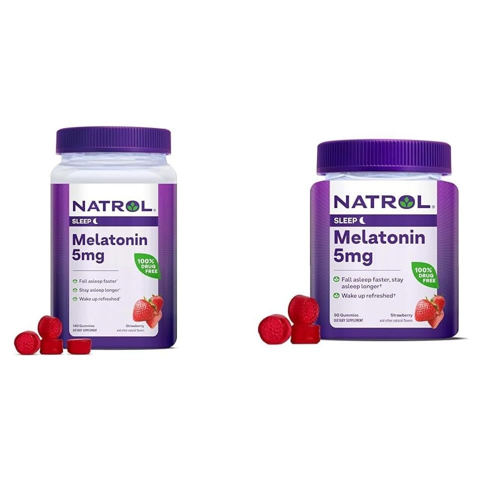 Gominolas de Melatonina Natrol 5mg Sabor Fresa 230 Unidades