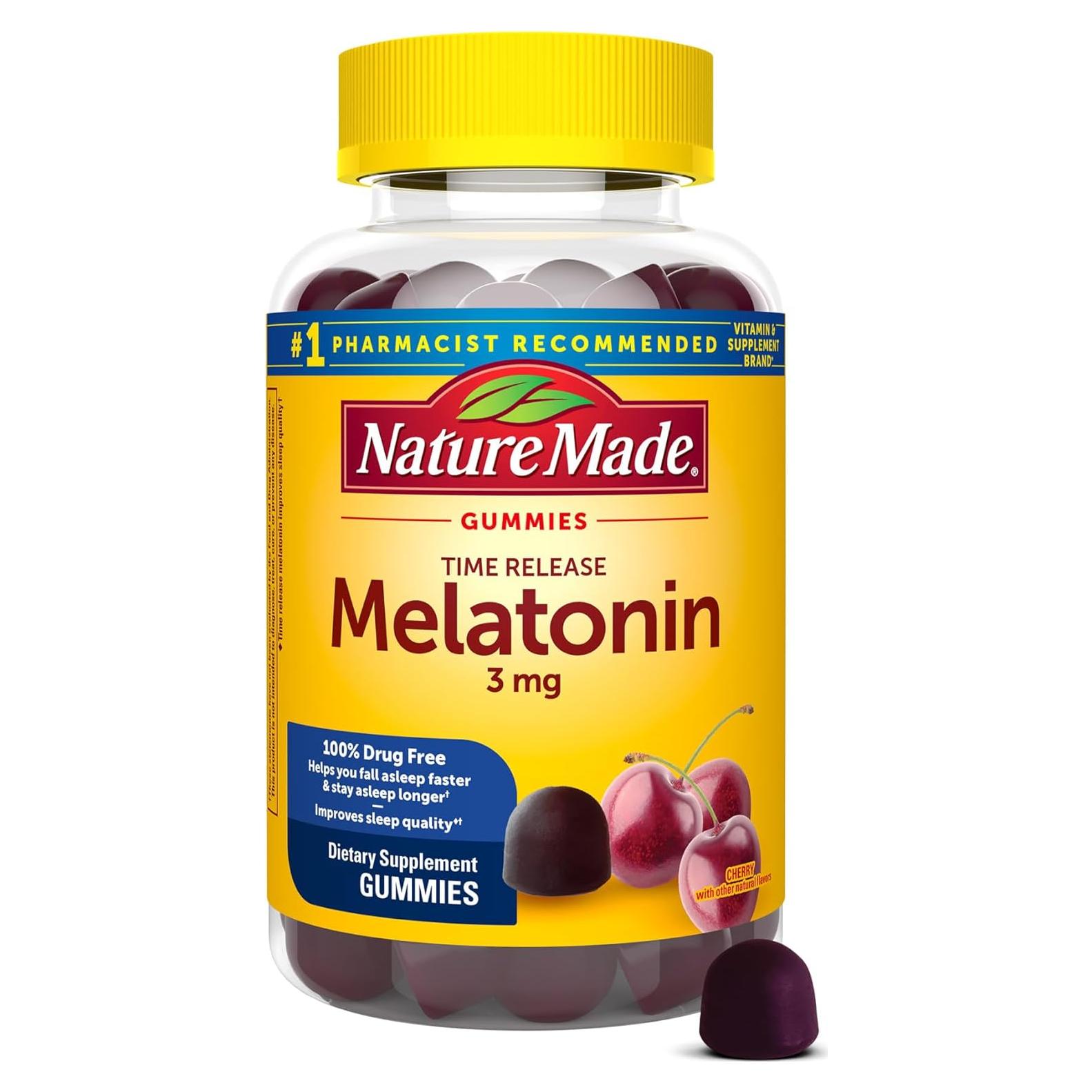 Gominolas de Melatonina Nature Made 3mg 60 Unidades