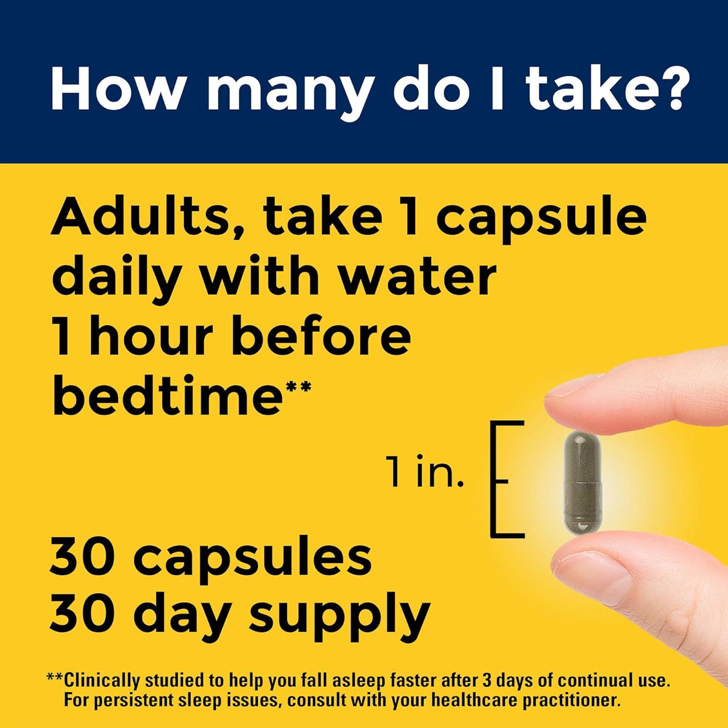 Cápsulas de Raíz de Valeriana Nature Made 30 Unidades