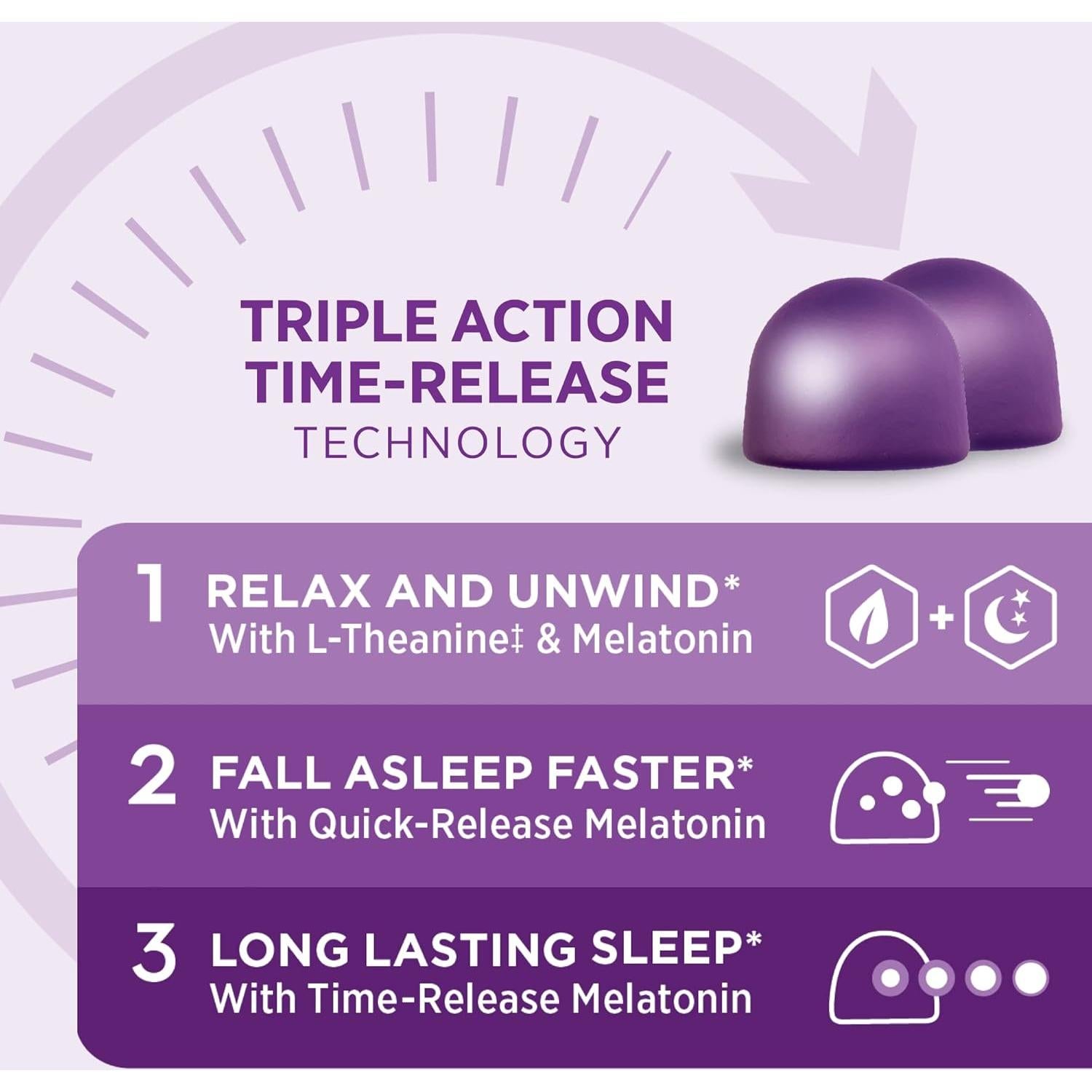 Gomitas para Dormir Nature's Bounty Sleep3 10mg 60 unidades