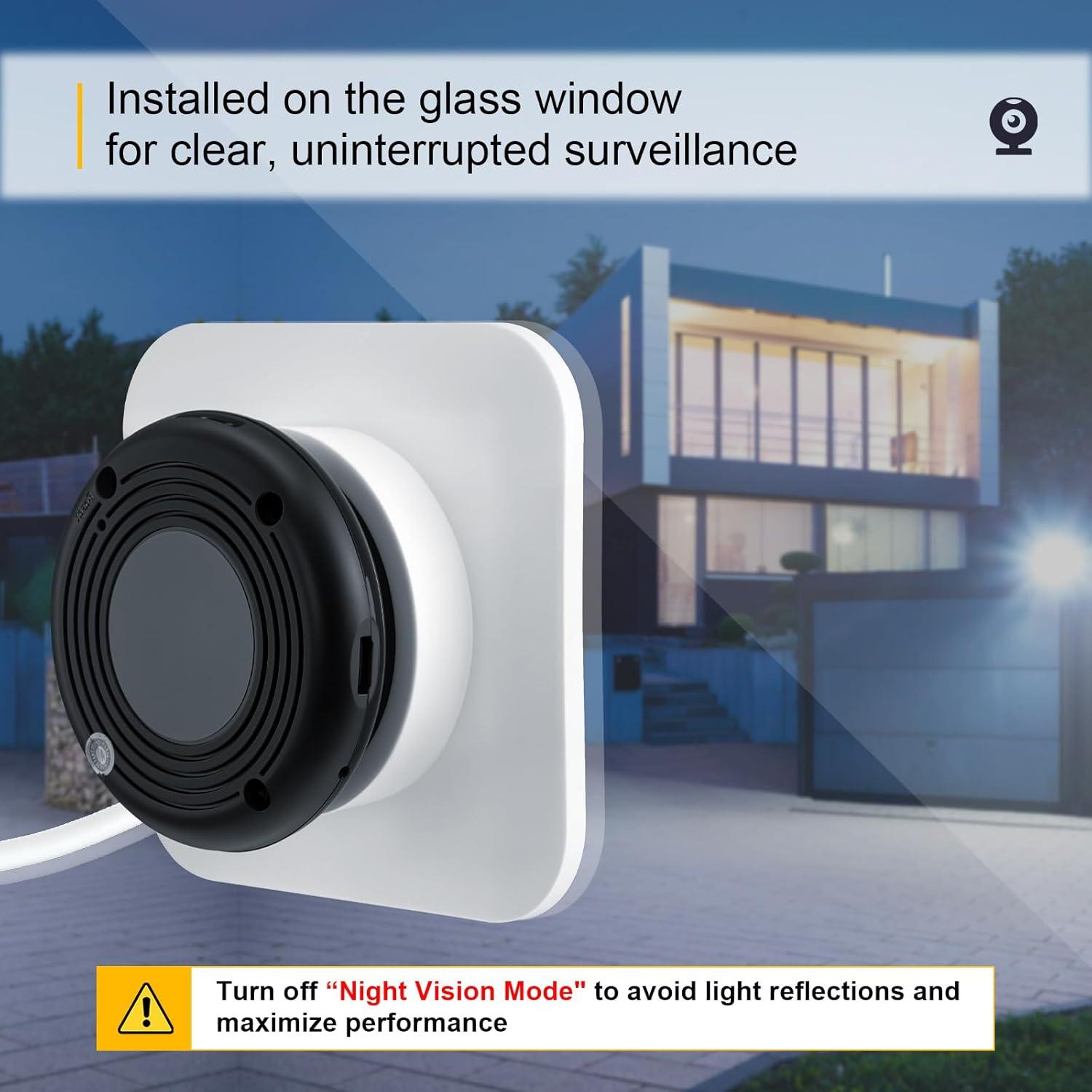 Soporte de Ventana para Cámara Yi Home - 2 Unidades - Adhesivo Fuerte