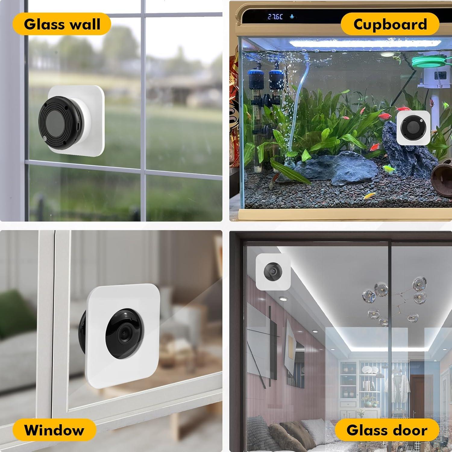 Soporte de Ventana para Cámara Yi Home - 2 Unidades - Adhesivo Fuerte