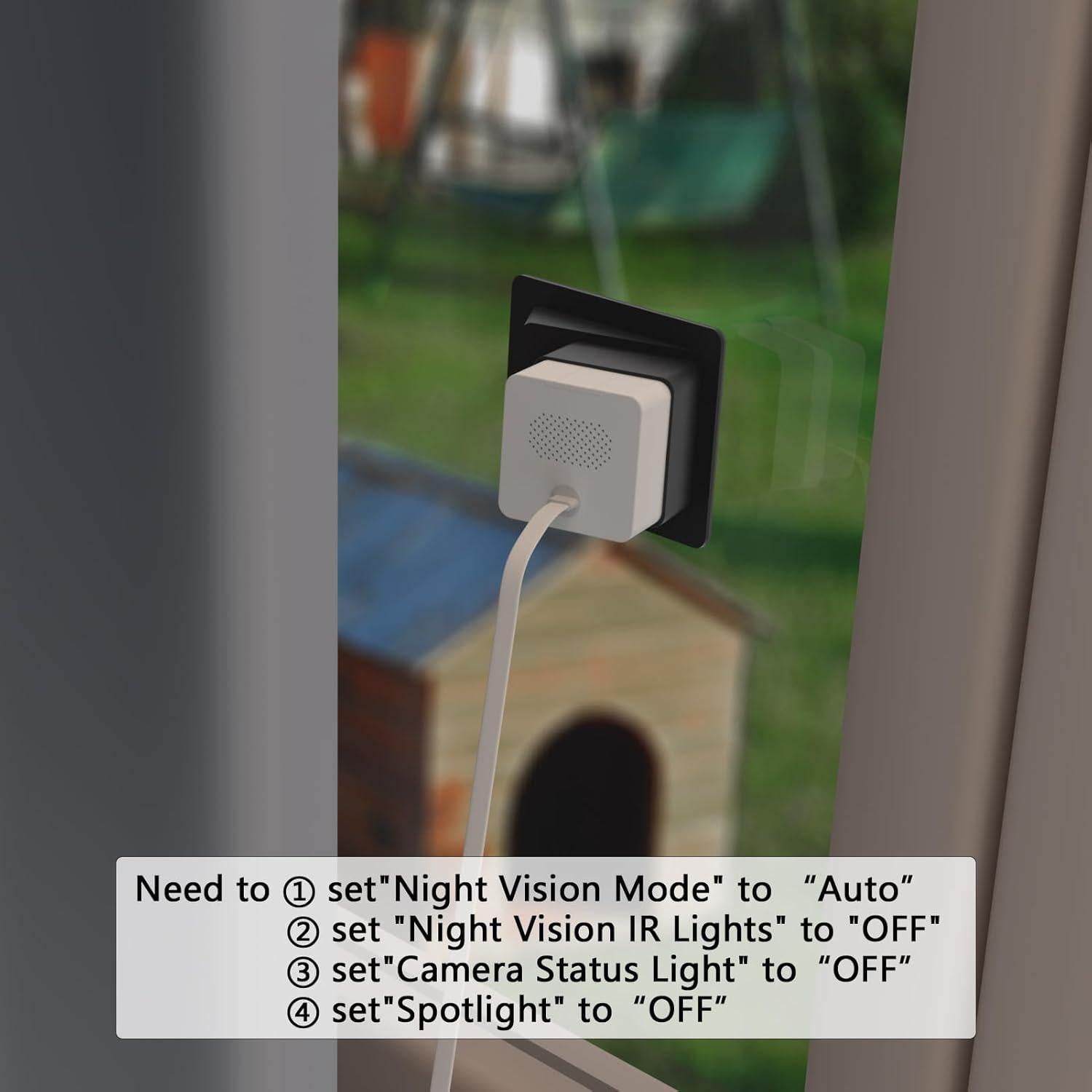 Soporte de Ventana Angulado Teccle para Wyze Cam OG - 20 Grados (2 Pack)