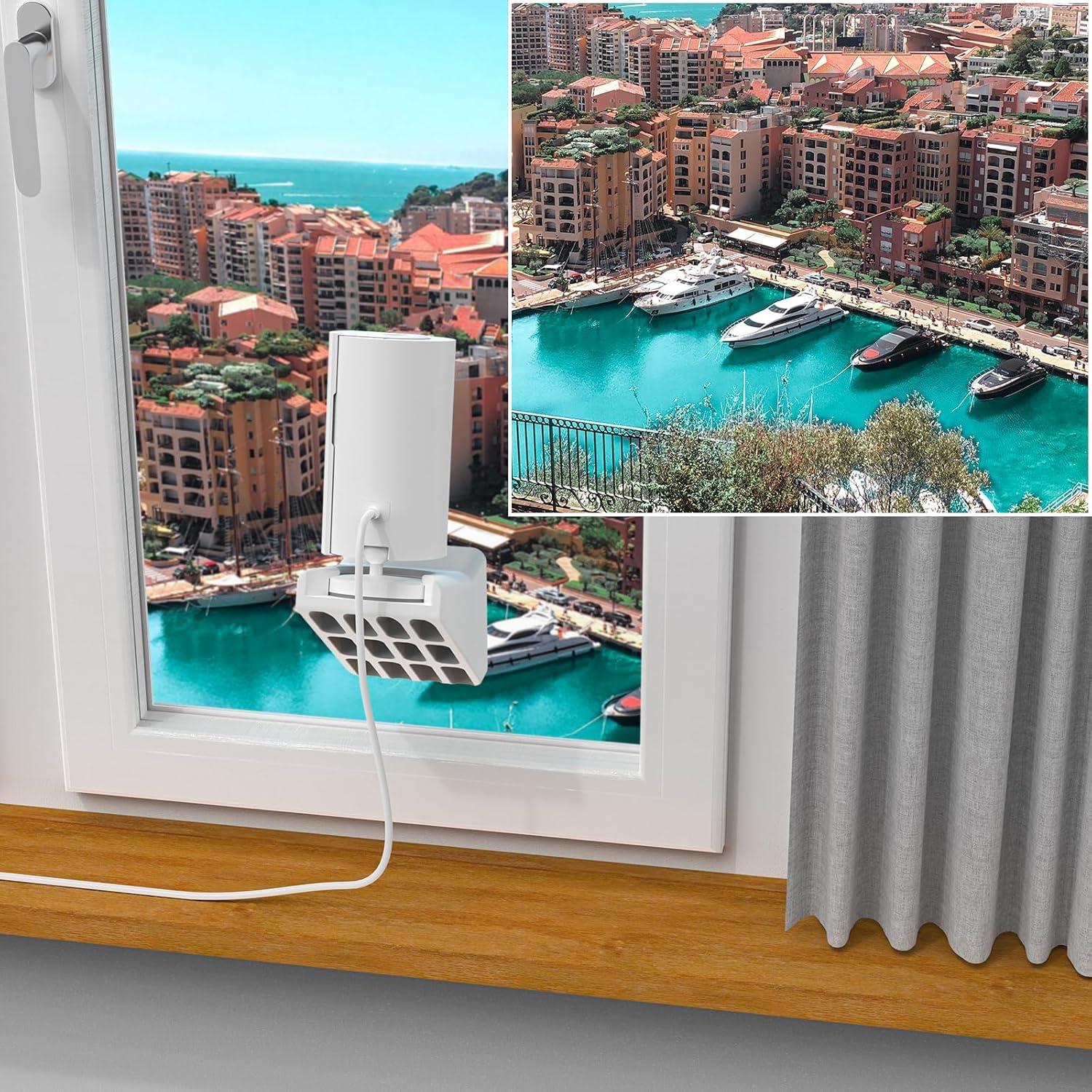 Soporte de Ventana HOLACA para Ring Indoor Cam - Blanco