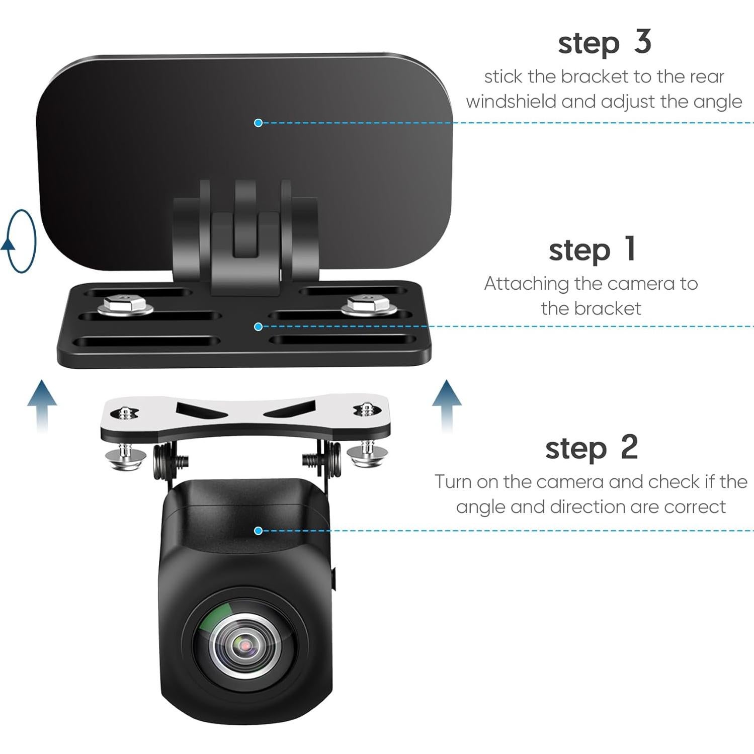 Soporte de Cámara Trasera Universal Pixelman - Adhesivo 2PCS