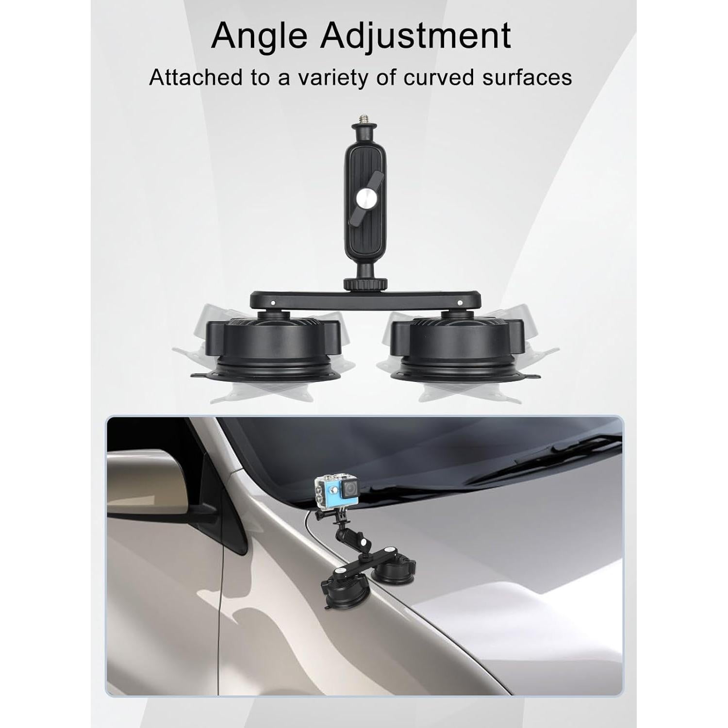 Soporte de Ventosa UTEBIT para GoPro y Teléfono Móvil