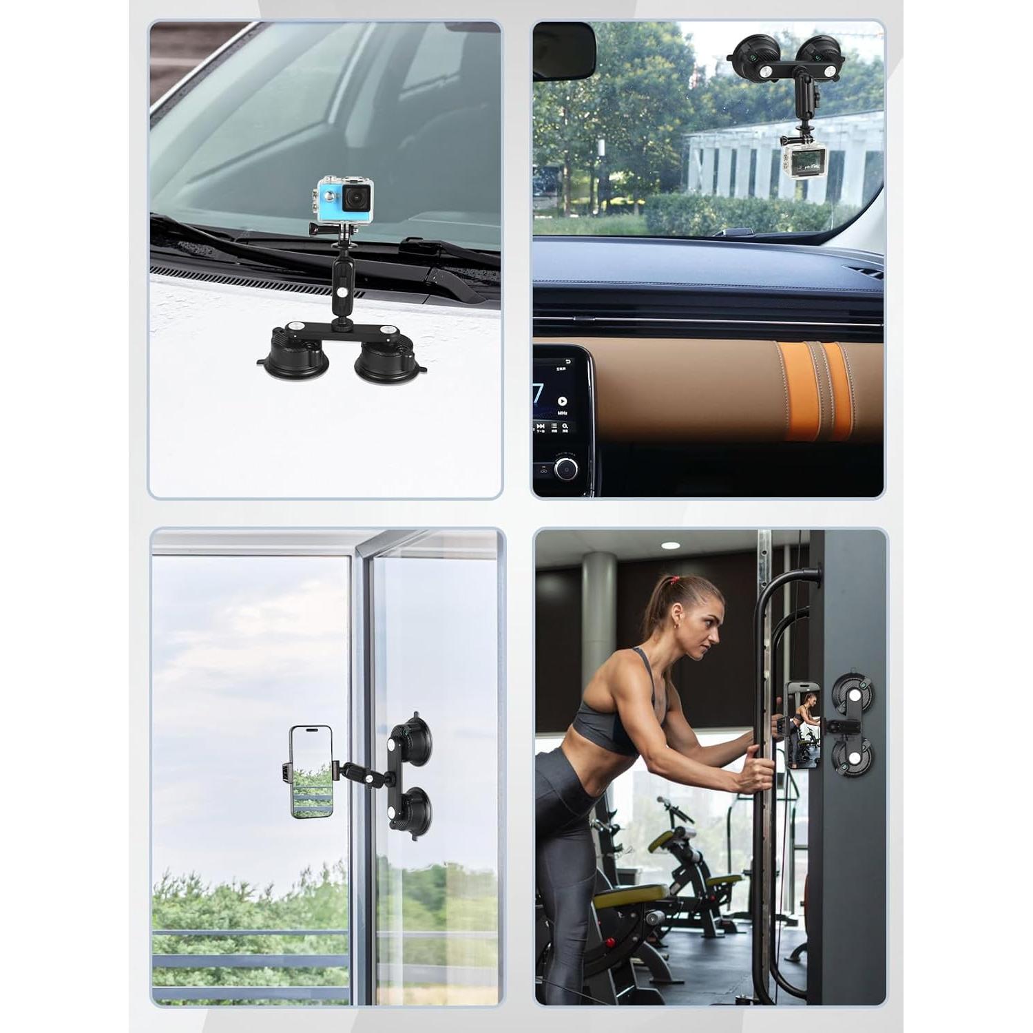 Soporte de Ventosa UTEBIT para GoPro y Teléfono Móvil