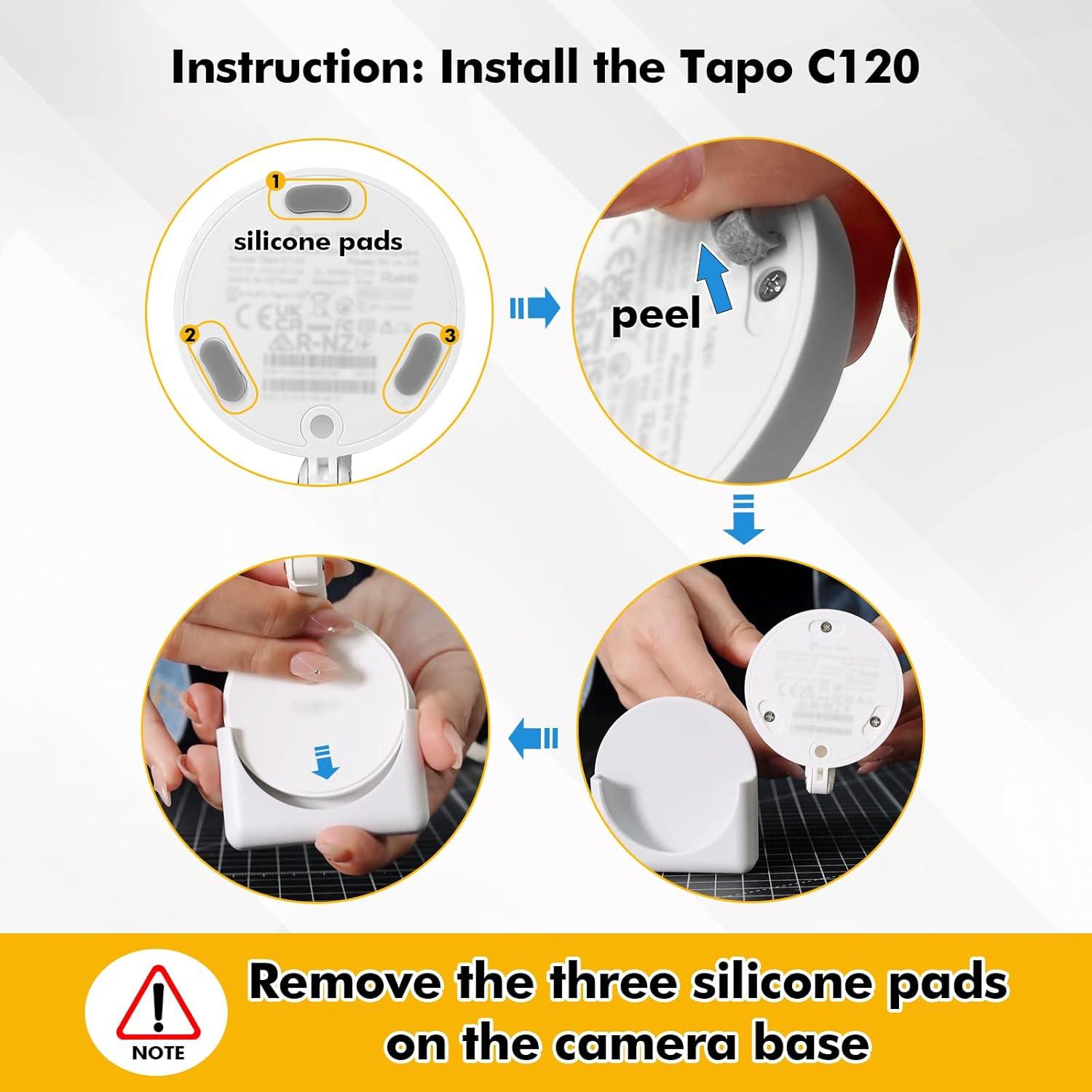 Soporte Adhesivo para Cámara Tapo C120 y Blink Mini - 2 Unidades