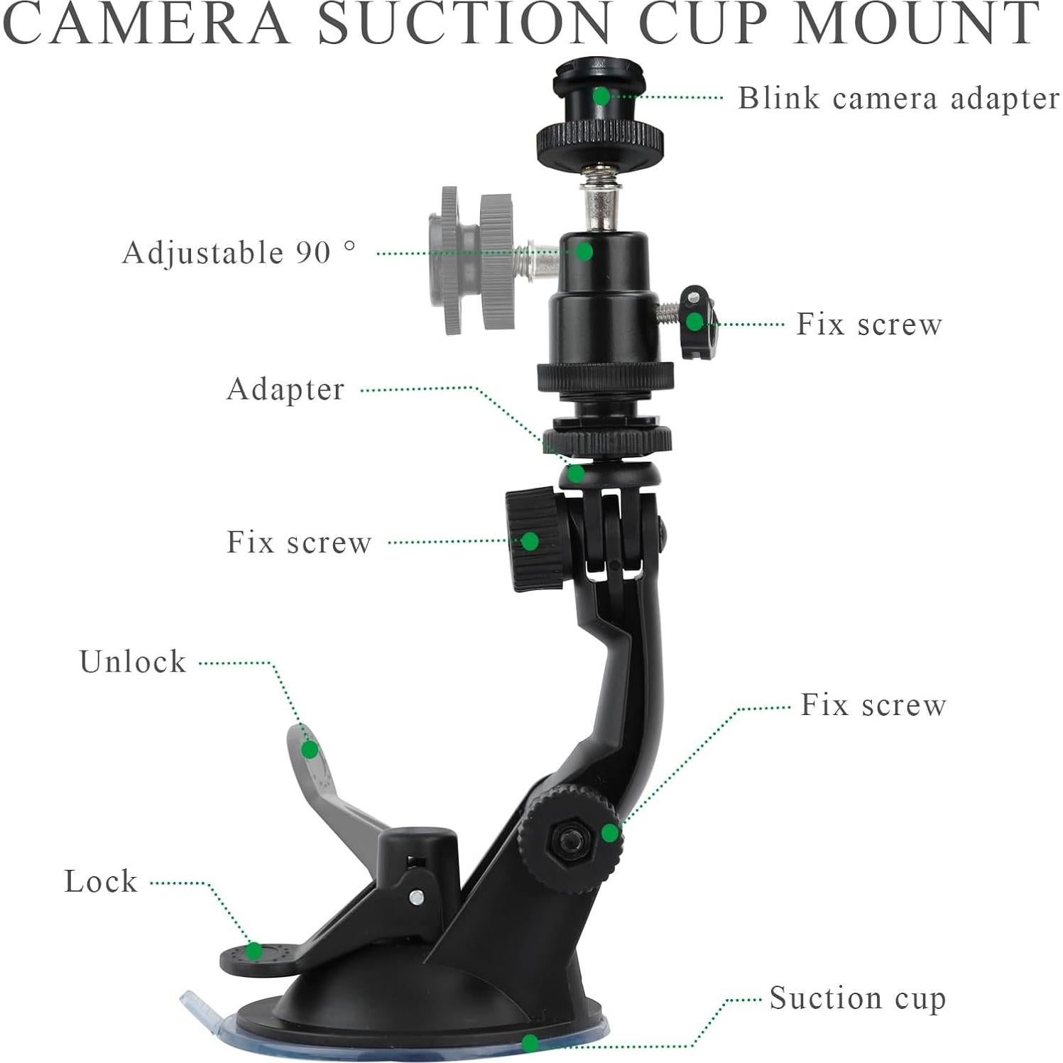 Soporte de Ventana para Cámara Blink Outdoor 4/3/Mini - Sin Taladrar