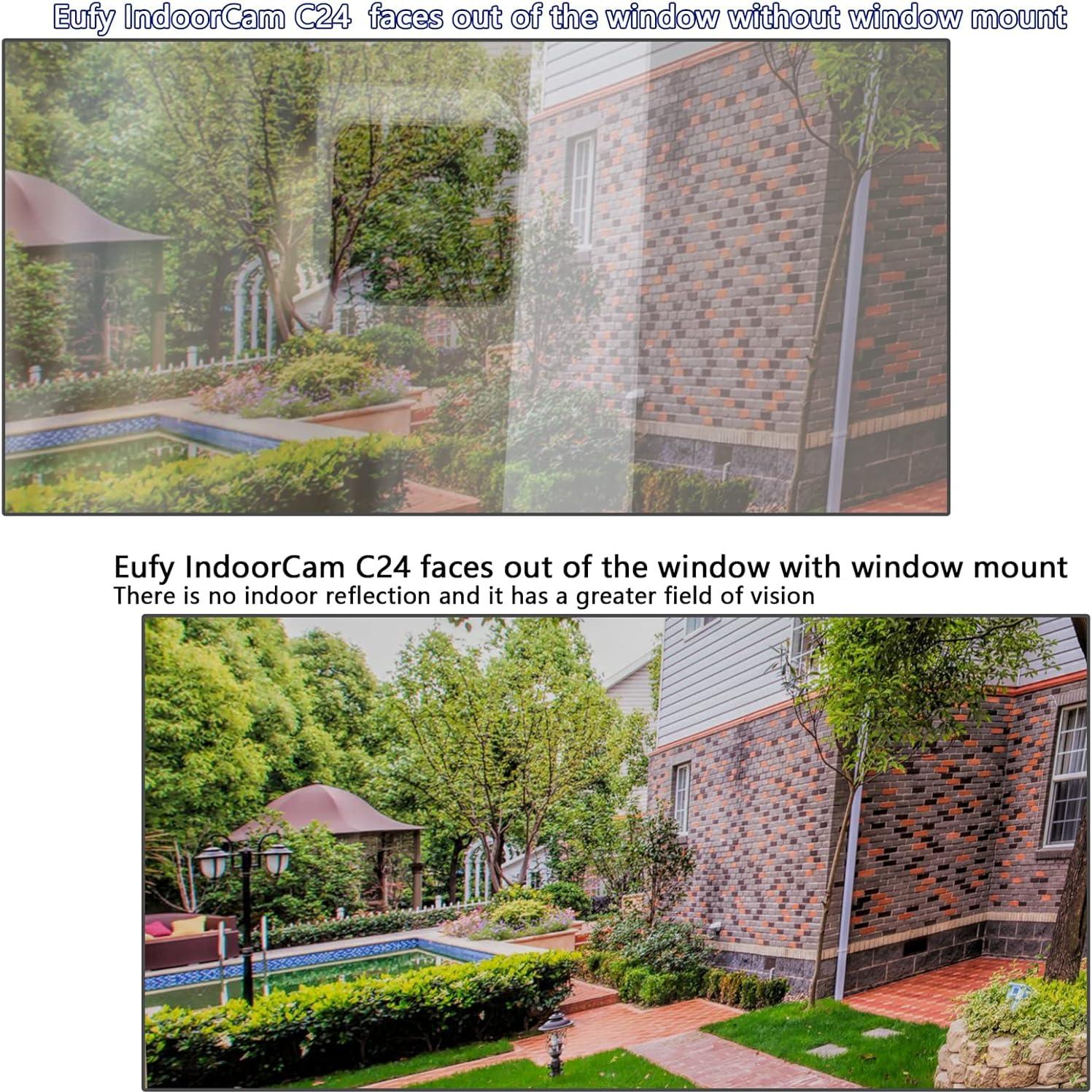 Soportes de Ventana Zwolf para Eufy Security C120 C24 - Paquete de 2