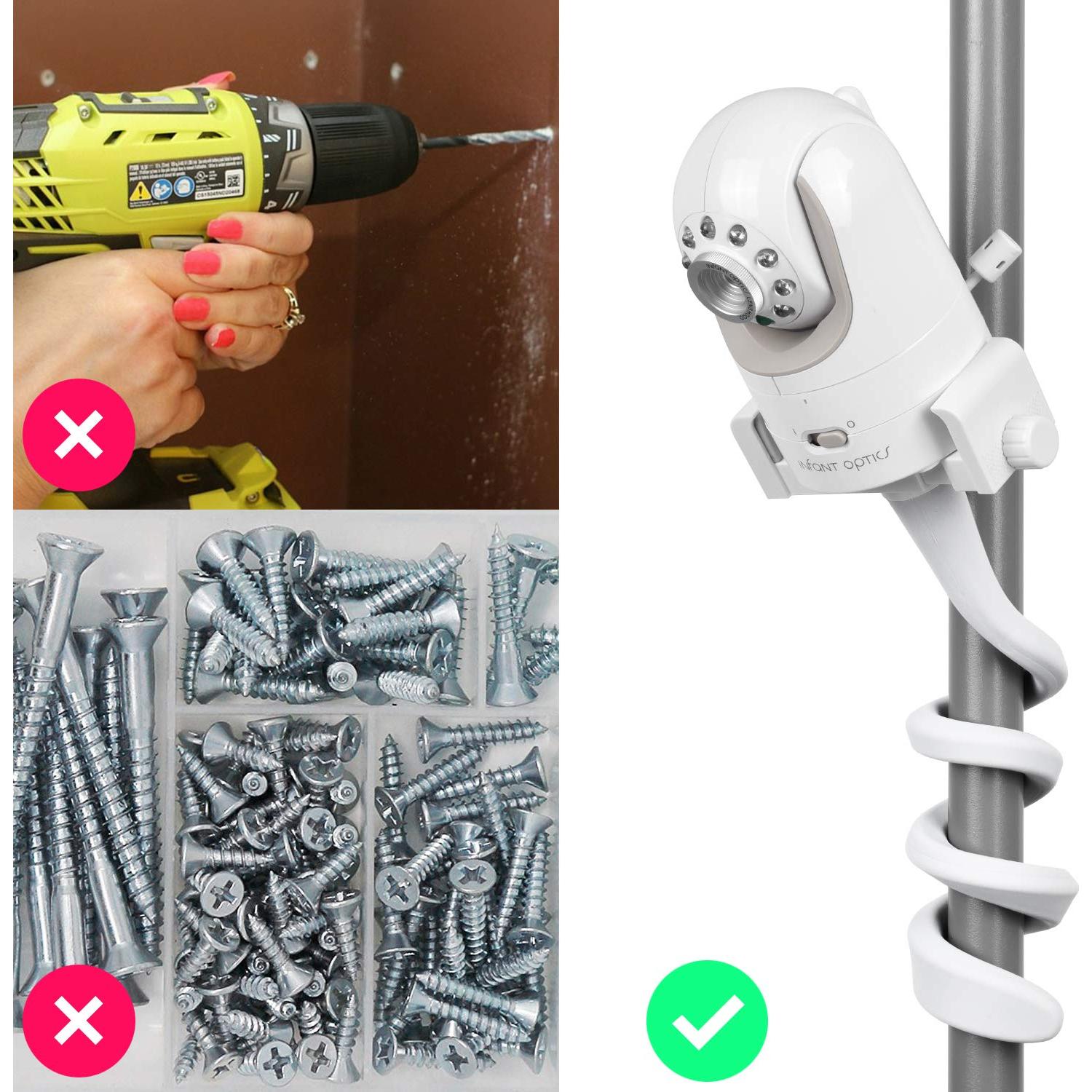 Soporte Universal para Cámara de Bebé iTODOS - Blanco