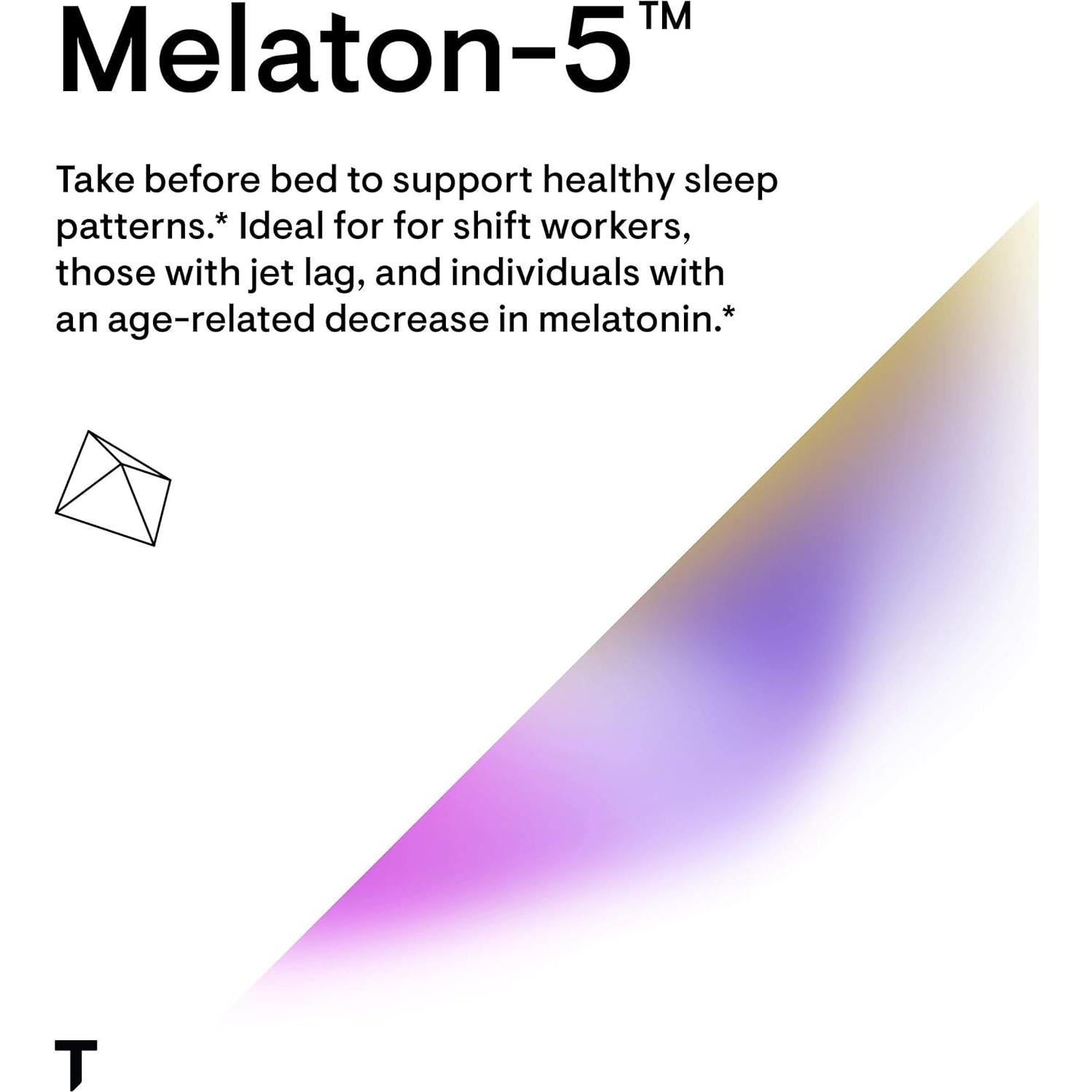 Melatonina Thorne Melaton-5 5mg 60 Cápsulas - Sueño Reparador